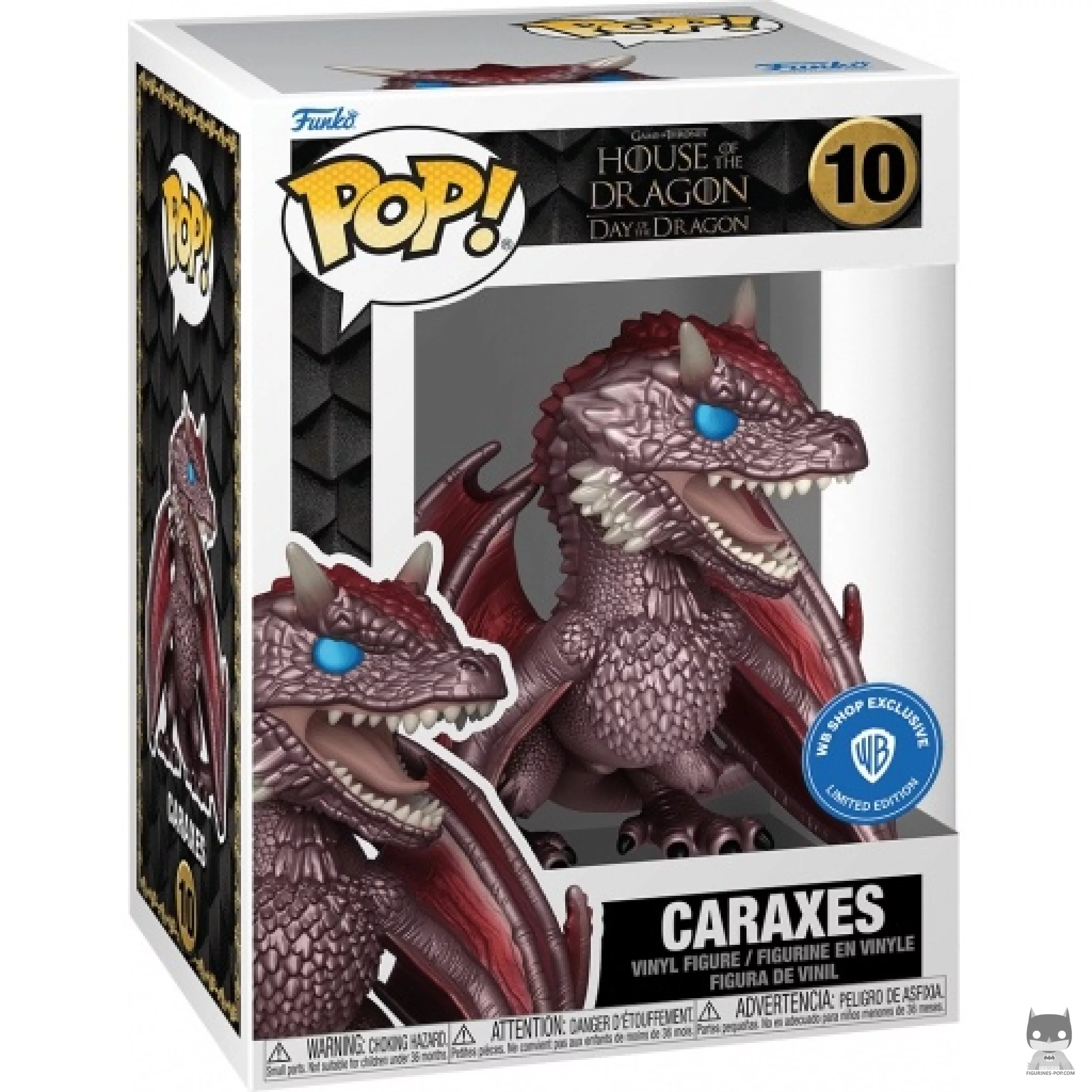 Caraxes (Metallic) Funko Pop! figure in its box