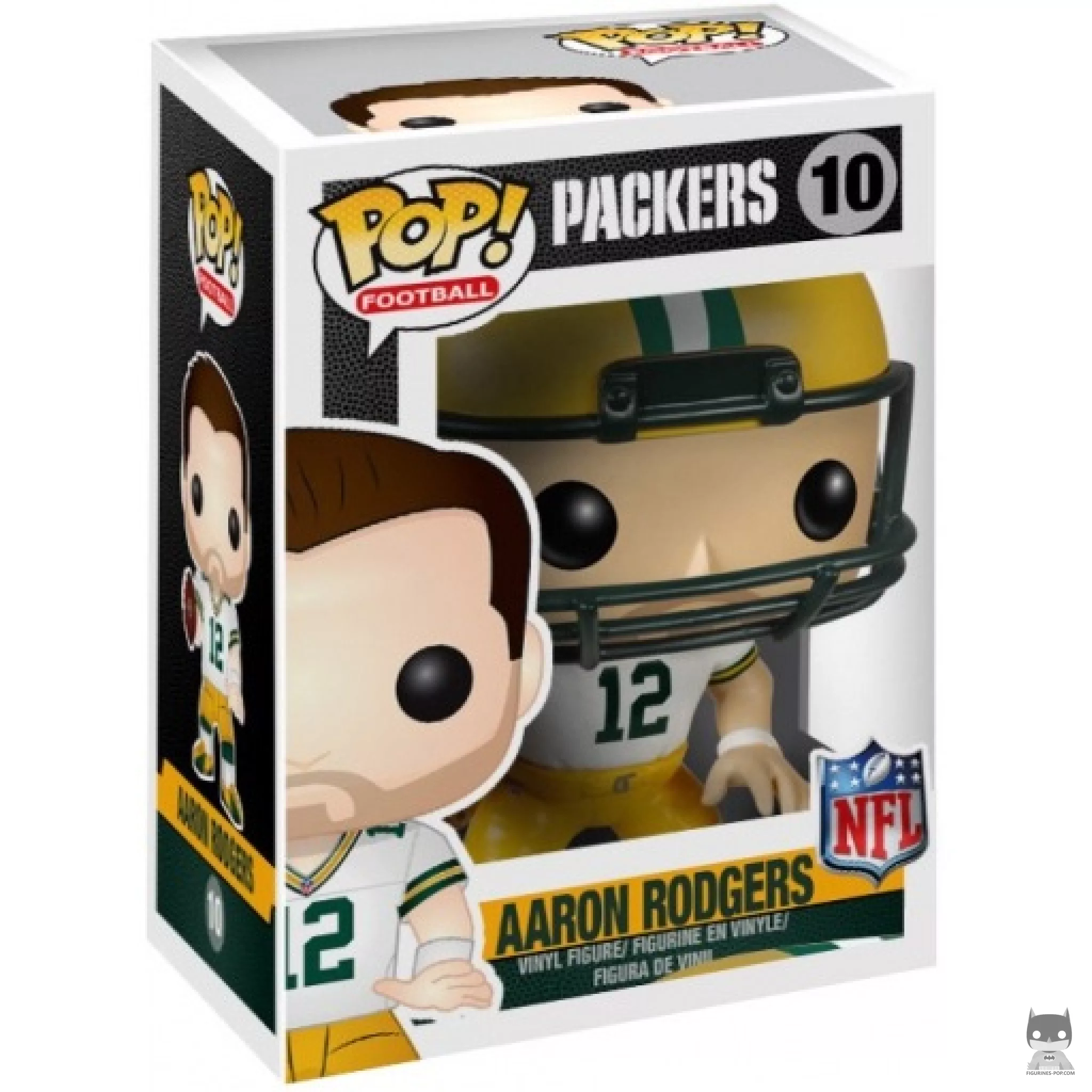 Aaron Rodgers Funko Pop! figure in its box