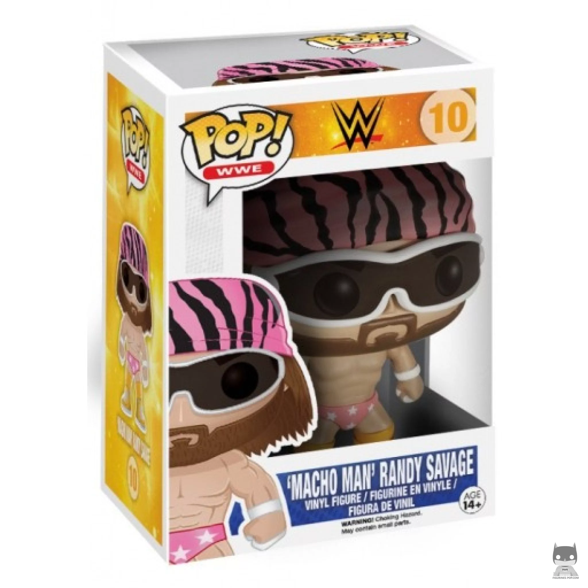 Randy "Macho Man" Savage (Pink) Funko Pop! figure in its box