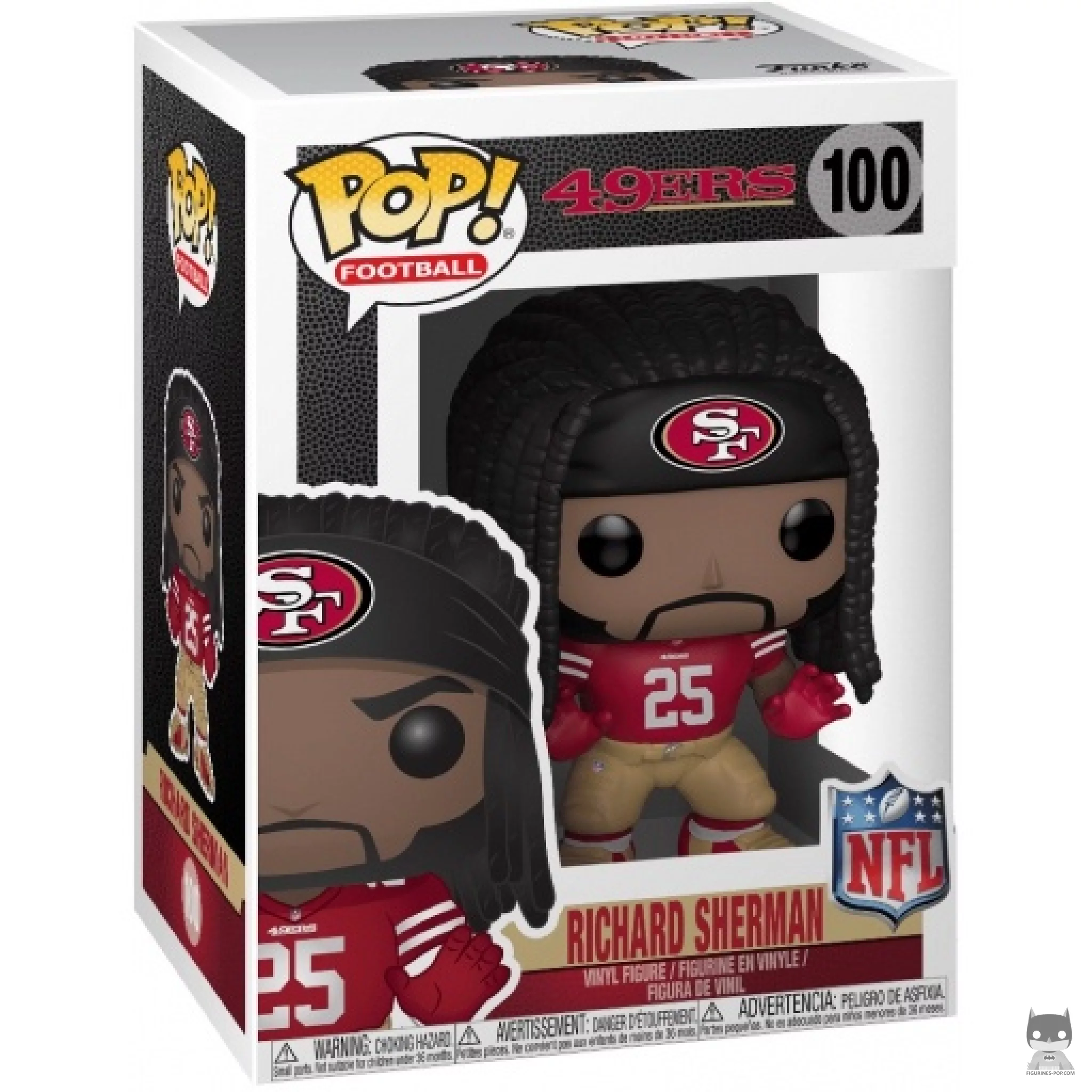 Richard Sherman Funko Pop! figure in its box