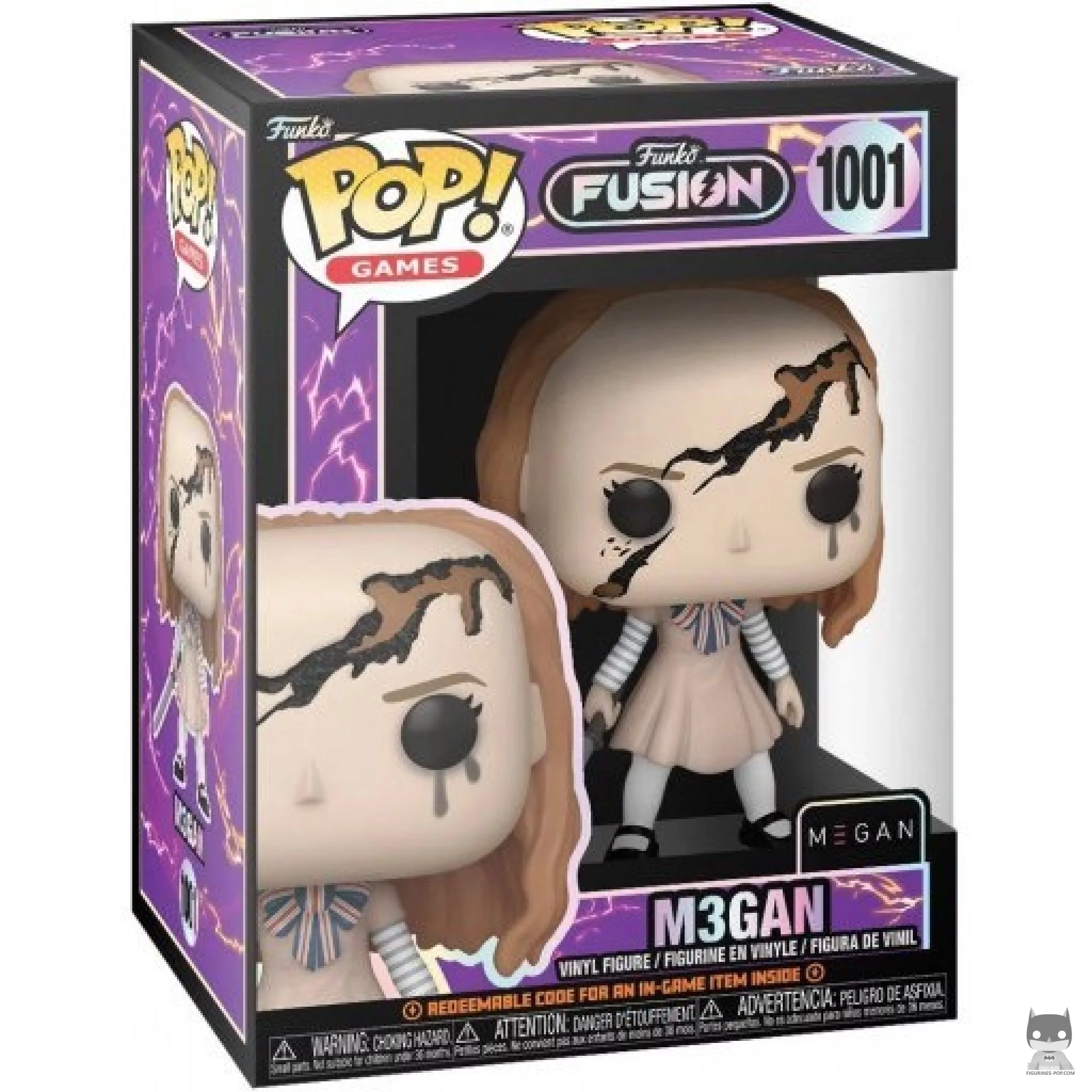 M3Gan Funko Pop! figure in its box