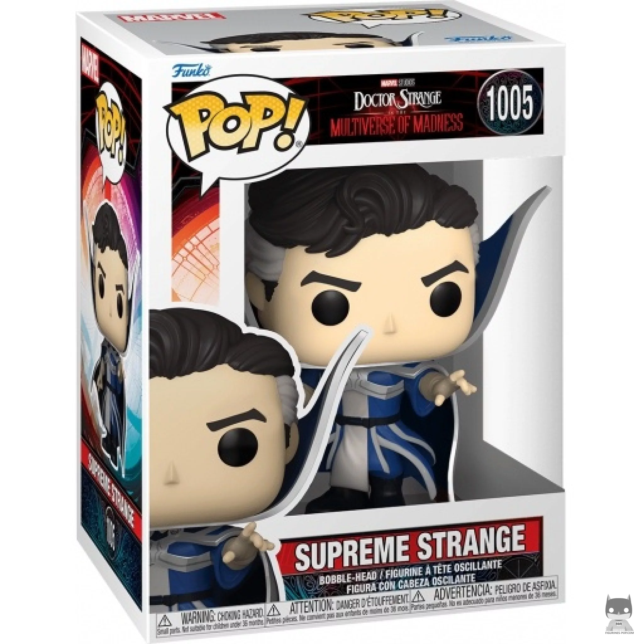 Supreme Strange Funko Pop! figure in its box