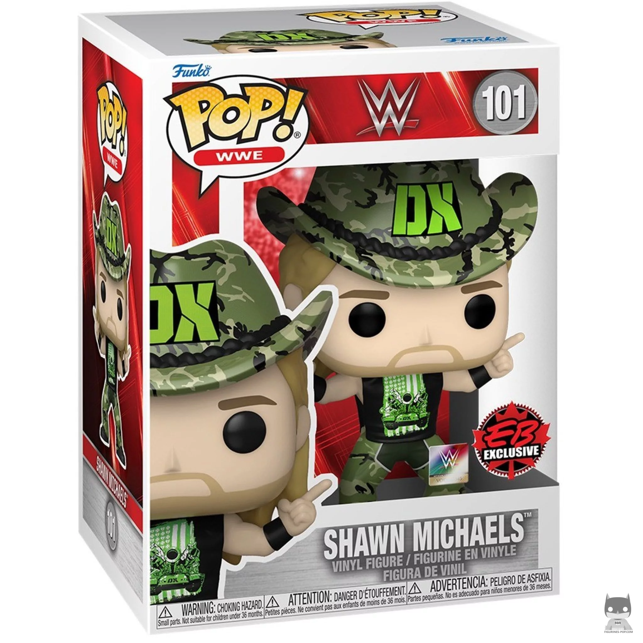 Shawn Michaels D-Generation X Funko Pop! figure in its box