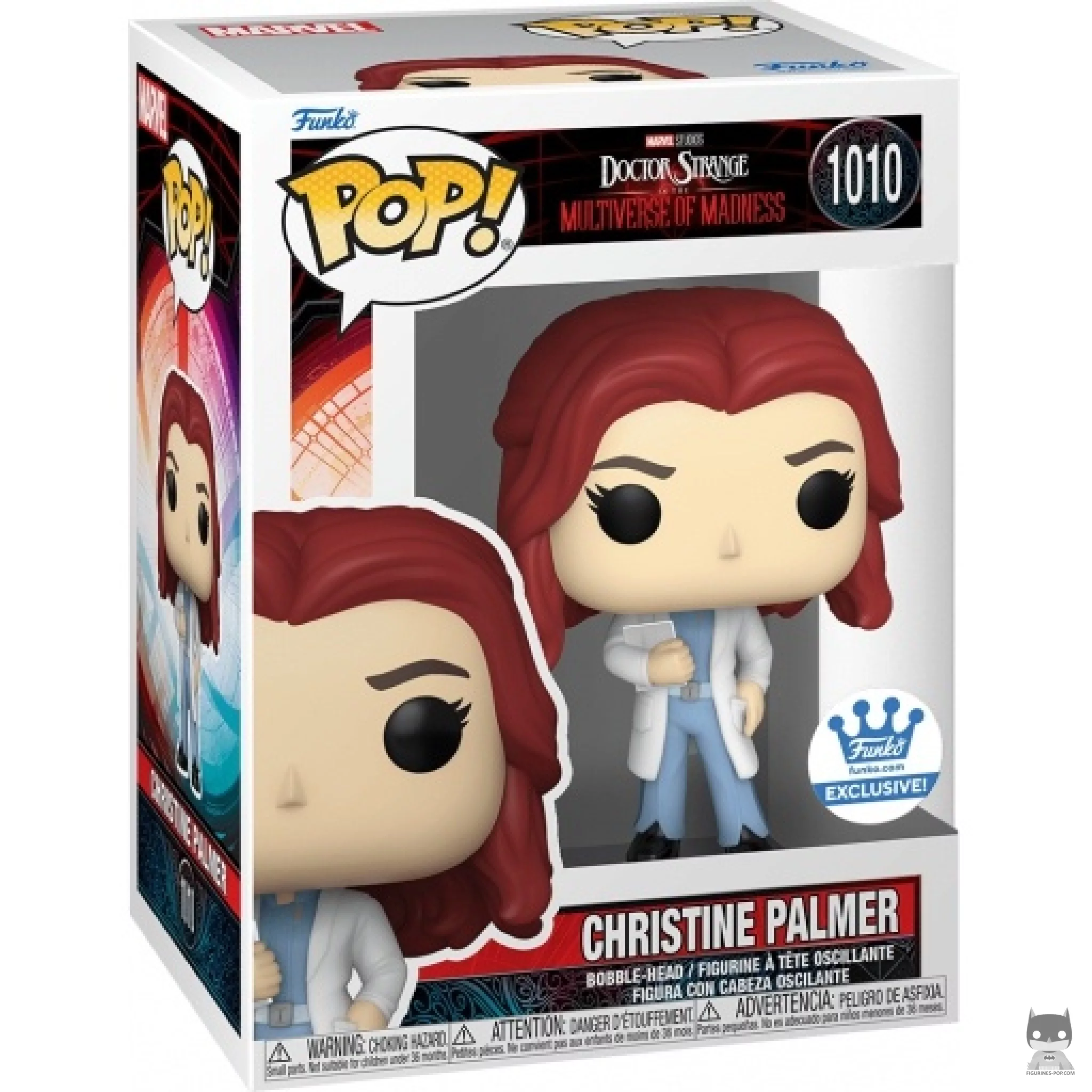 Christine Palmer Funko Pop! figure in its box