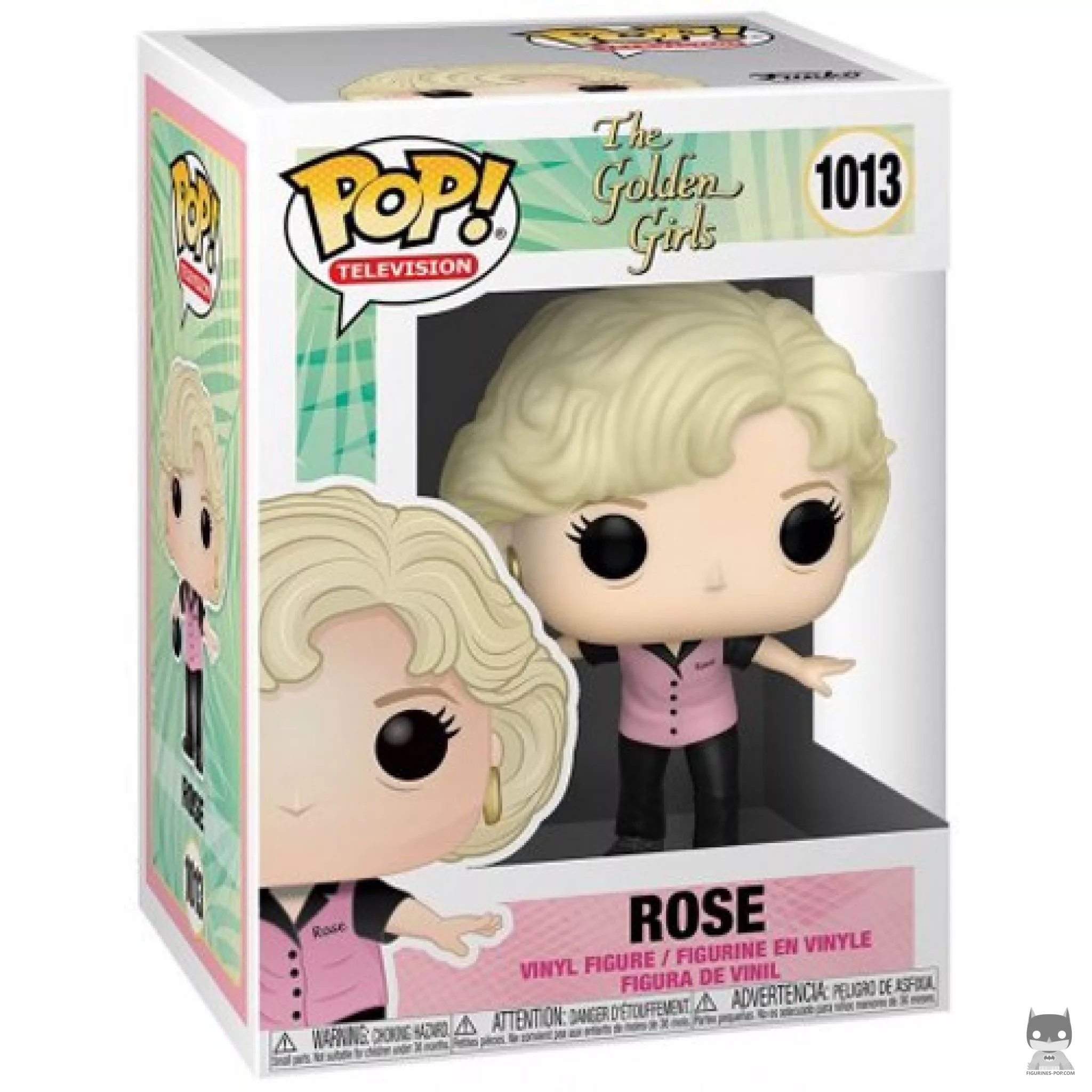 Rose Funko Pop! figure in its box