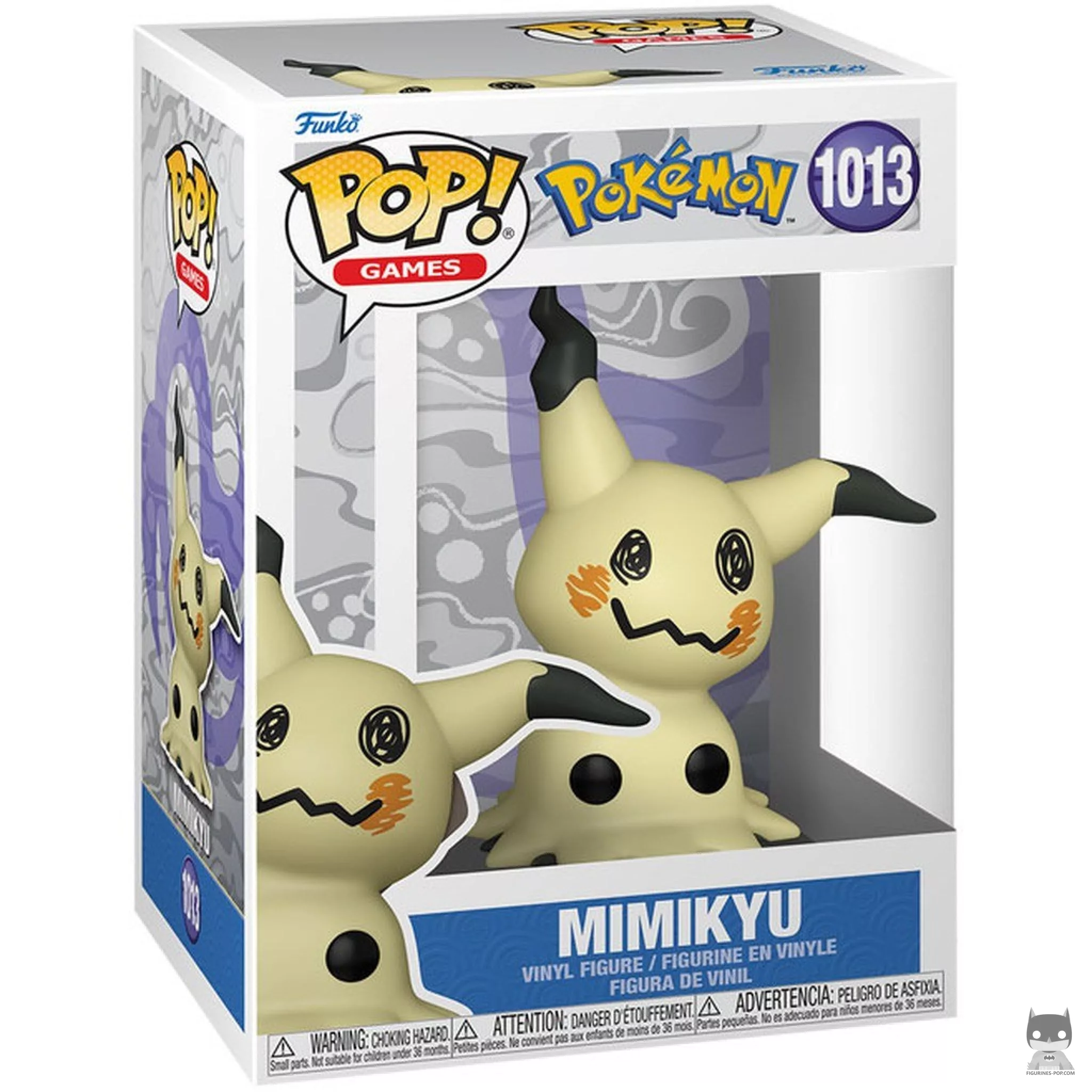 Mimikyu Funko Pop! figure in its box