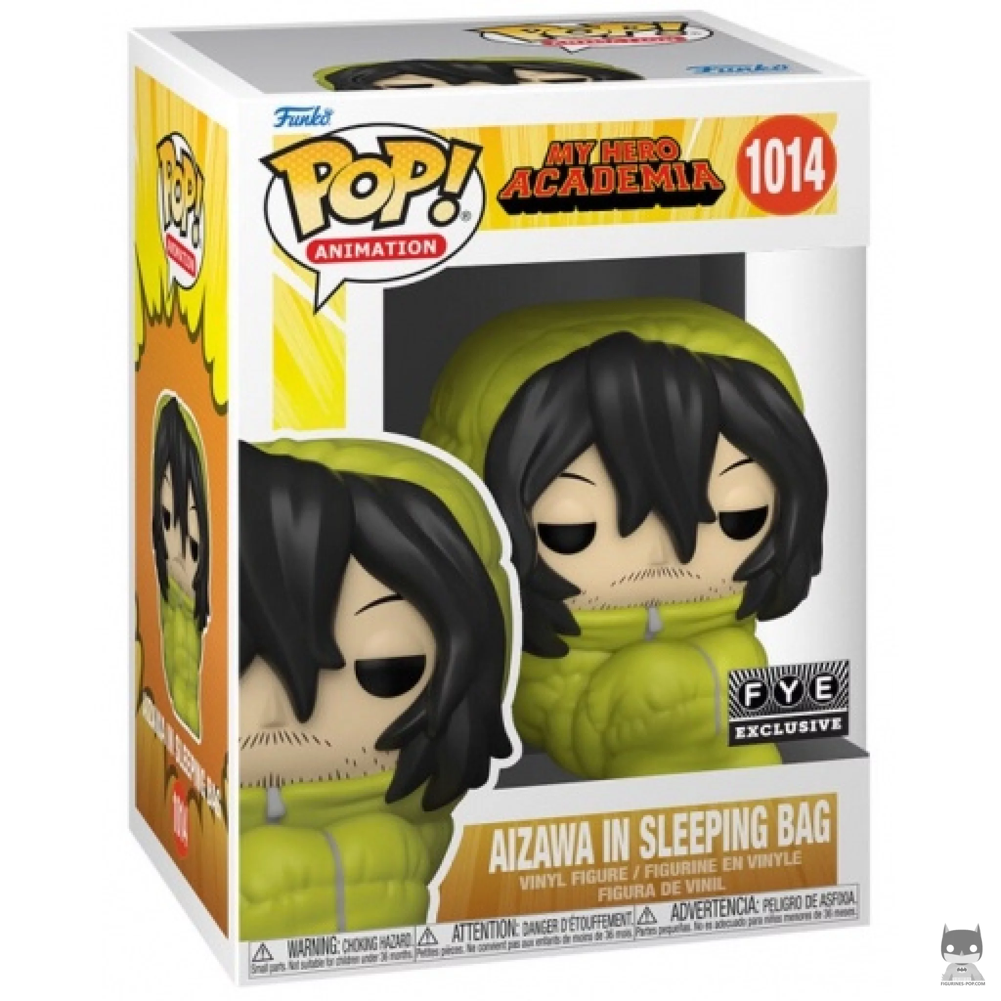 Aizawa in Sleeping Bag Funko Pop! figure in its box