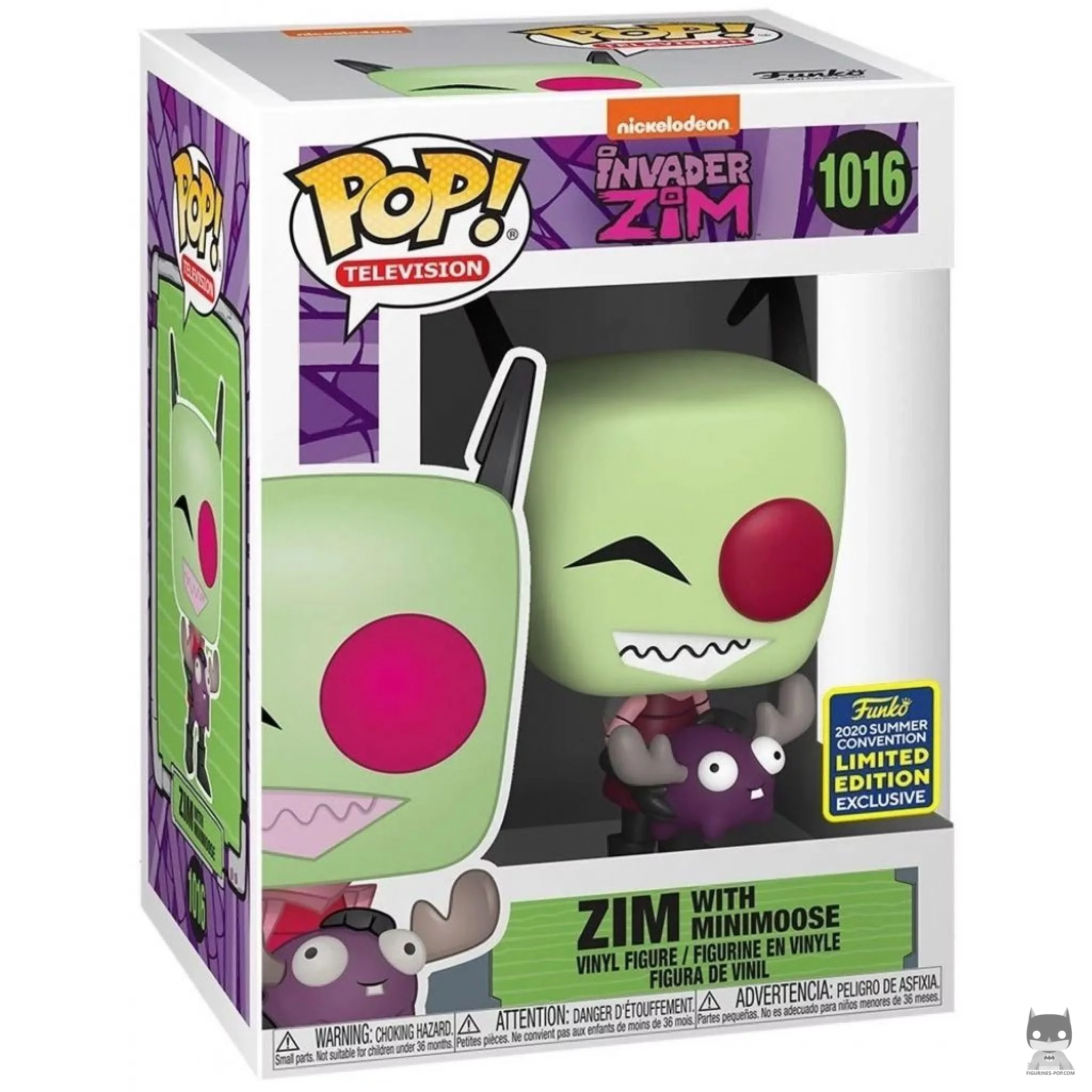 Zim with Minimoose Funko Pop! figure in its box