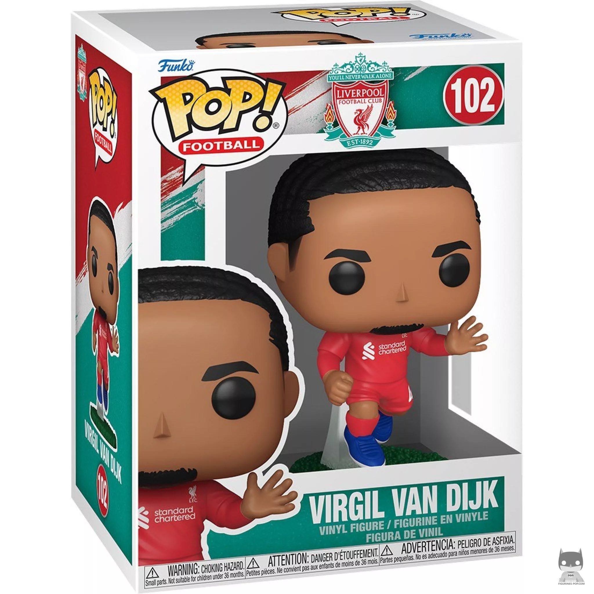 Virgil van Dijk (Liverpool) Funko Pop! figure in its box
