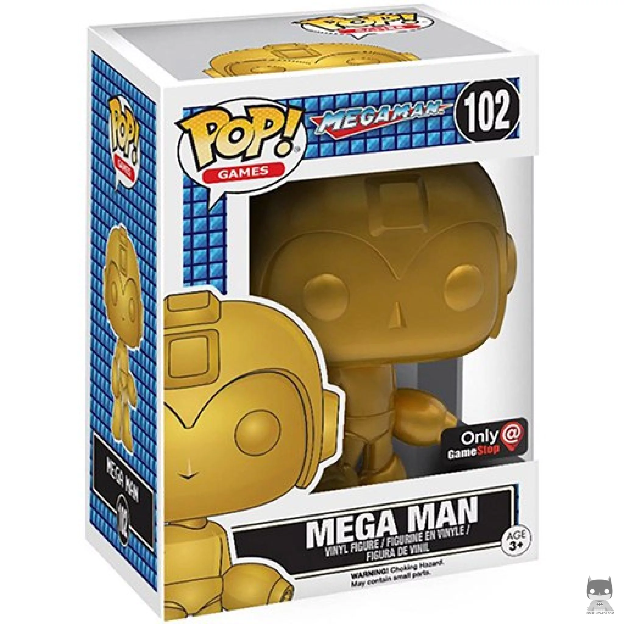 Mega Man (Gold) Funko Pop! figure in its box
