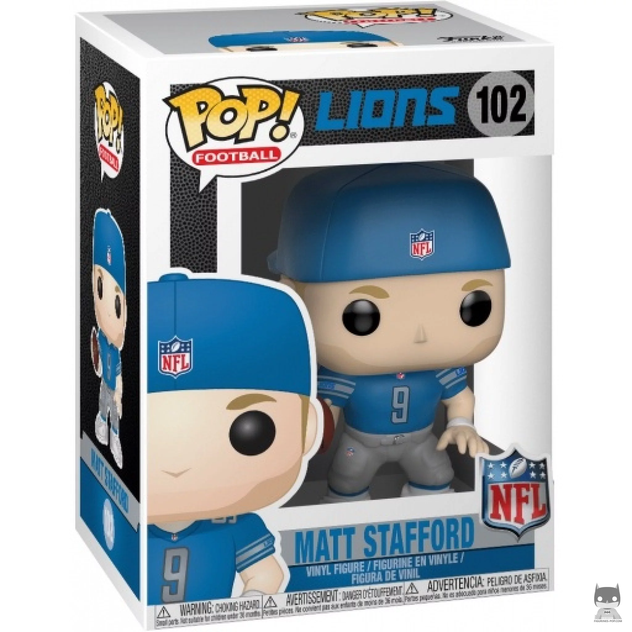 Matt Stafford Funko Pop! figure in its box