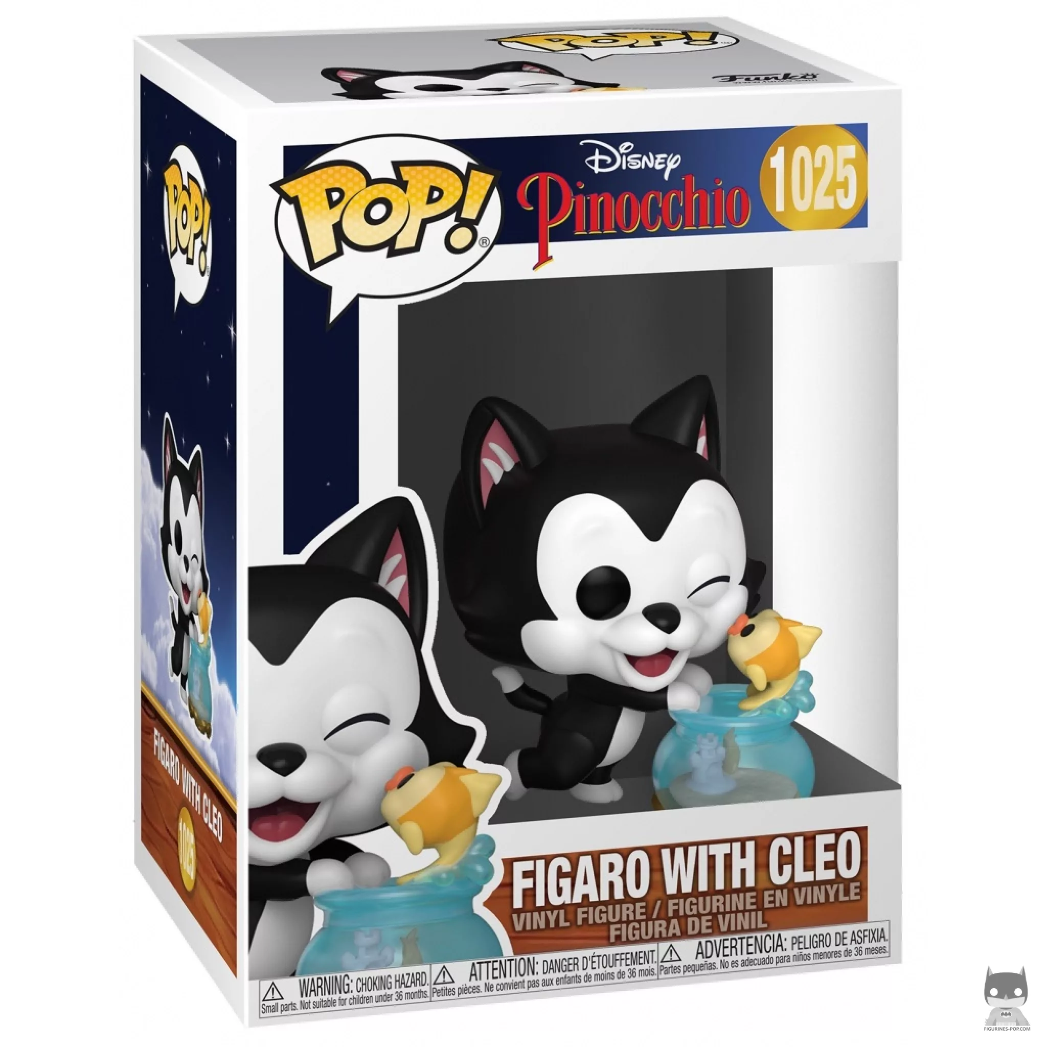 Figaro with Cleo Funko Pop! figure in its box