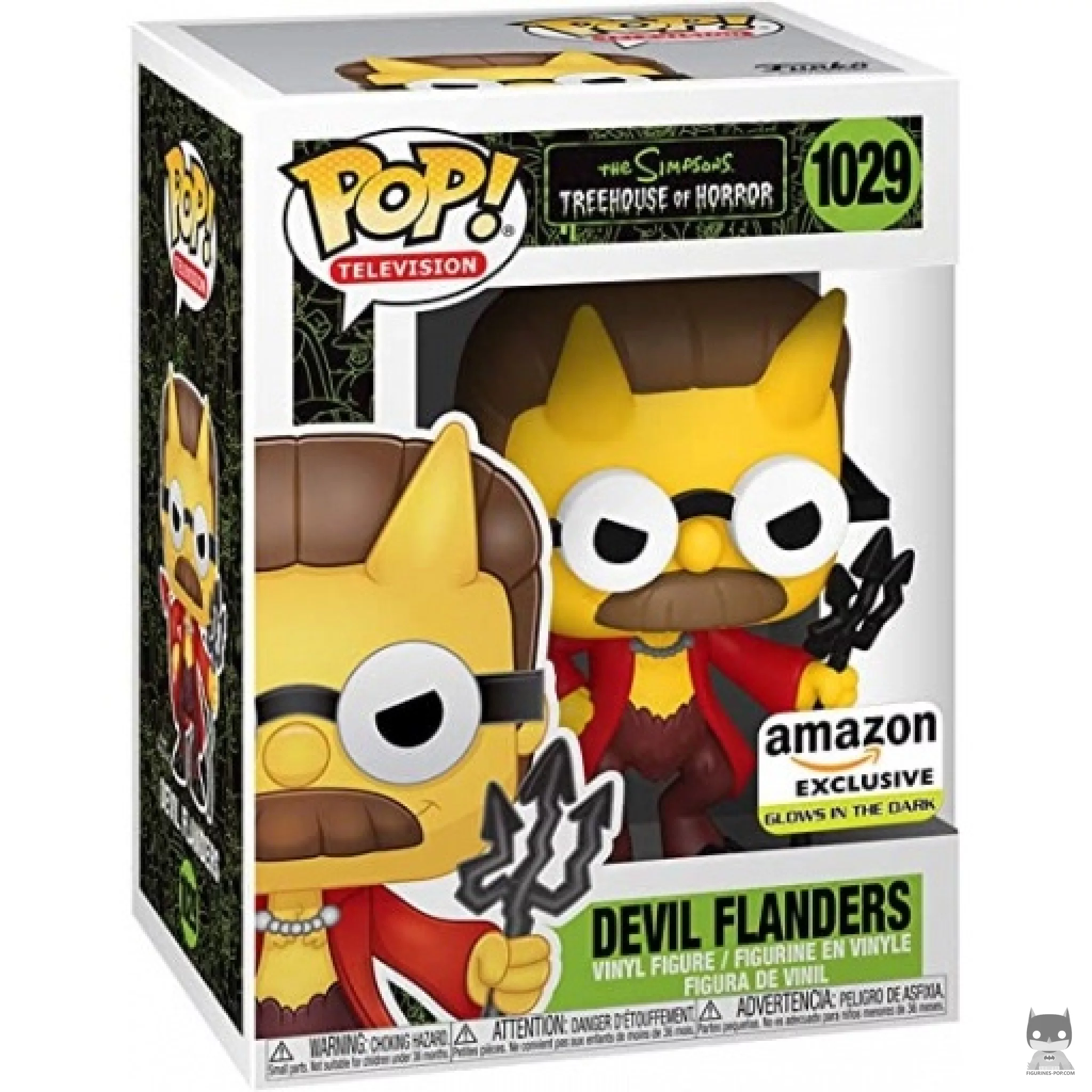 Devil Flanders (Glow in the Dark) Funko Pop! figure in its box