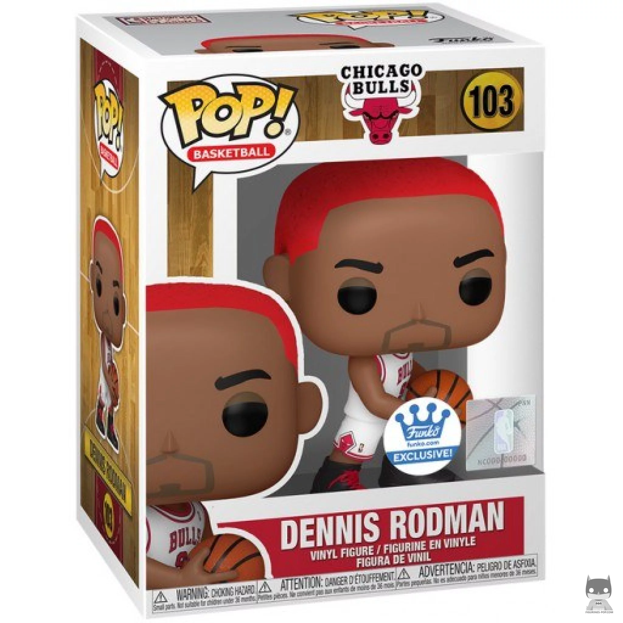 Dennis Rodman (Red Hair) Funko Pop! figure in its box