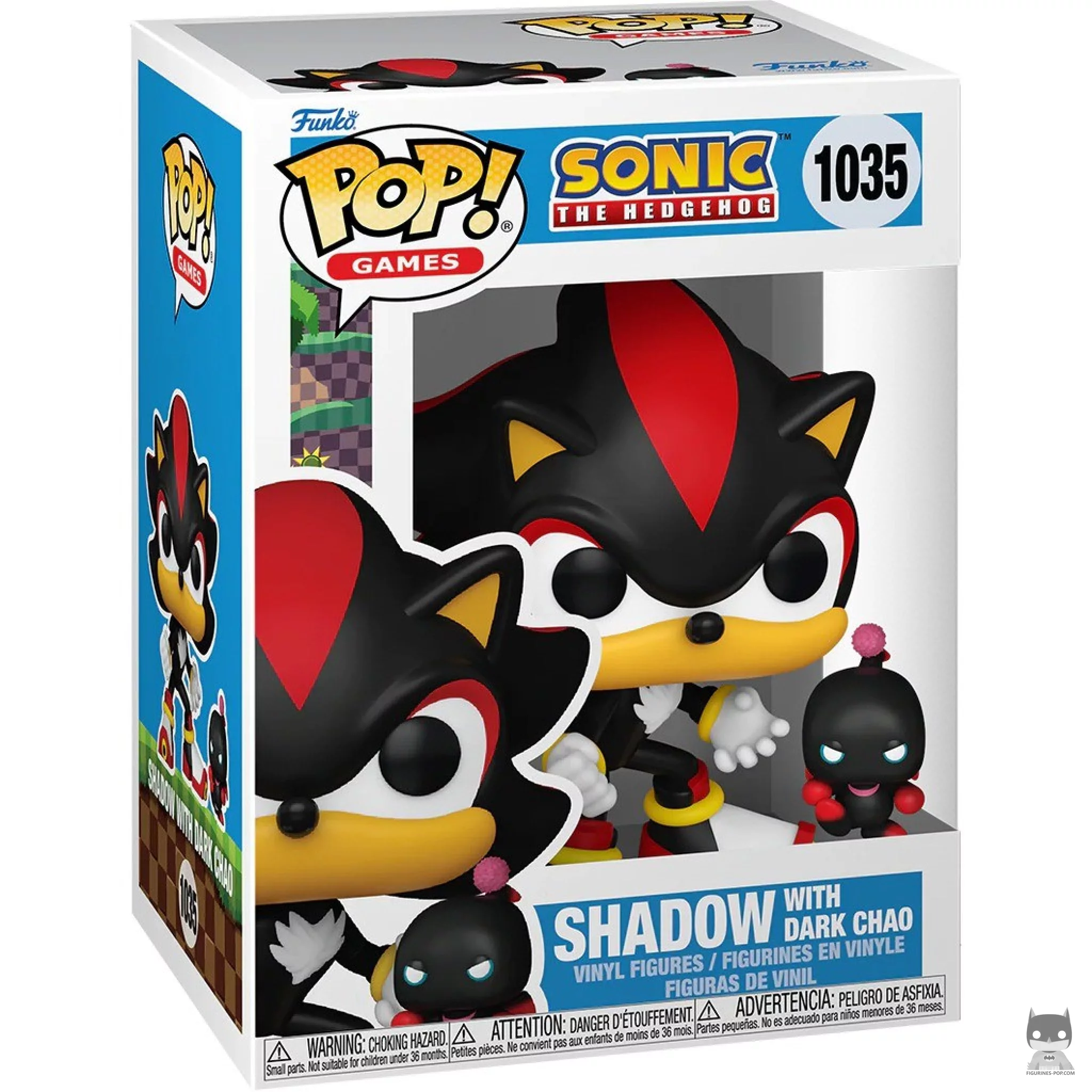 Shadow with Dark Chao Funko Pop! figure in its box