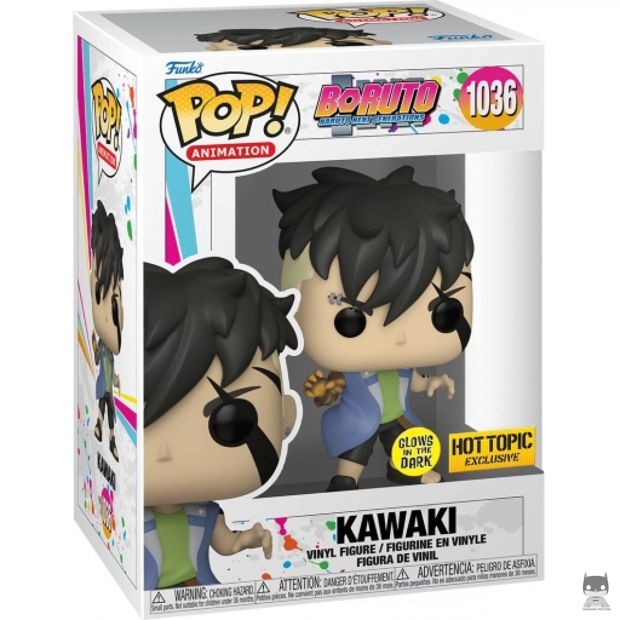 Kawaki (Glow in the Dark) Funko Pop! figure in its box