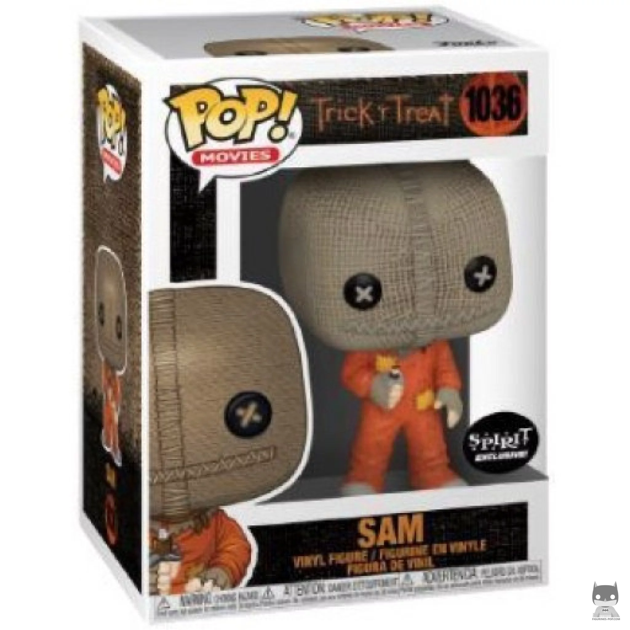Sam with candy Funko Pop! figure in its box