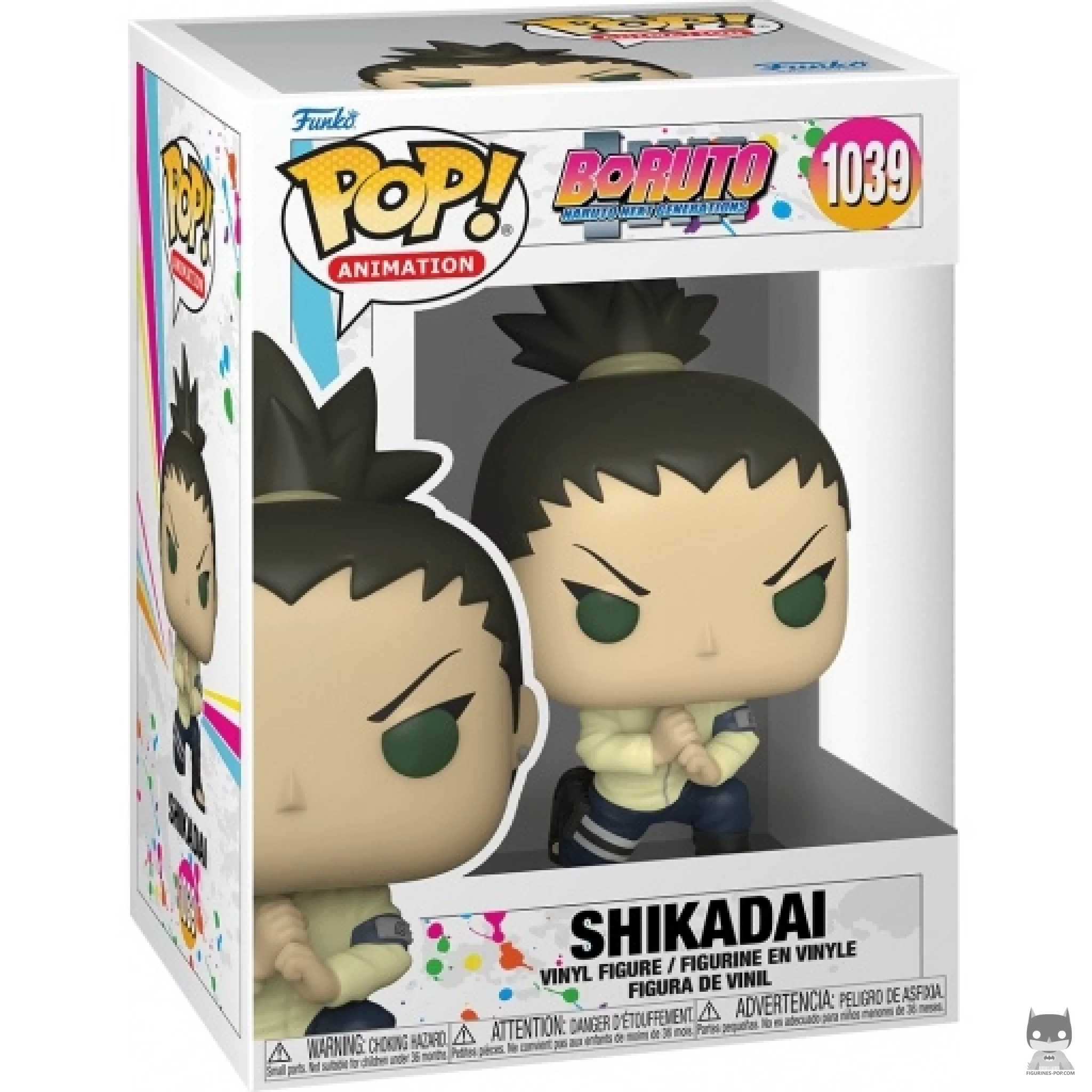 Shikadai Funko Pop! figure in its box