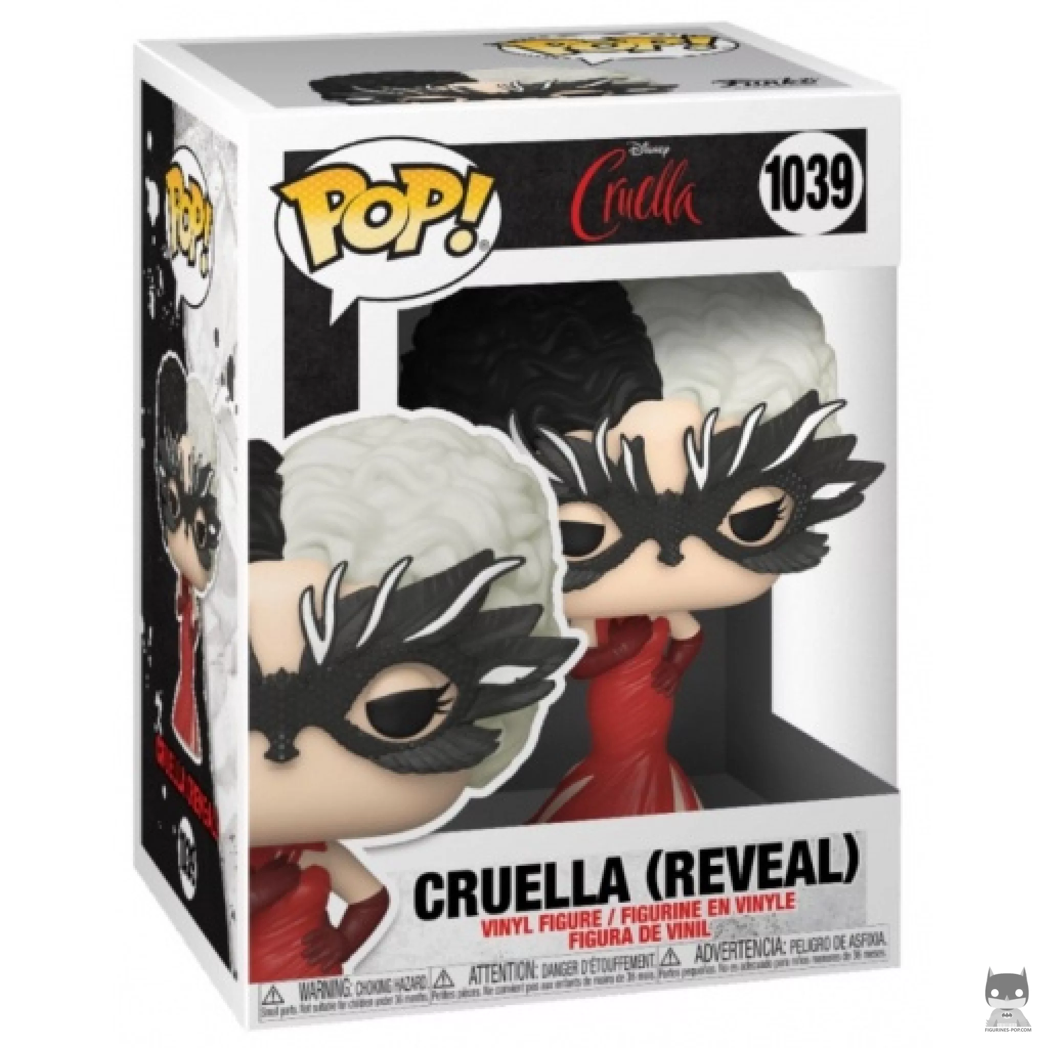 Cruella Reveal Funko Pop! figure in its box