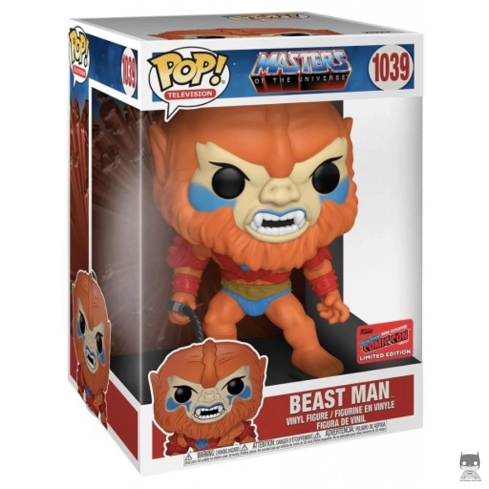 Beast Man (Supersized) Funko Pop! figure in its box