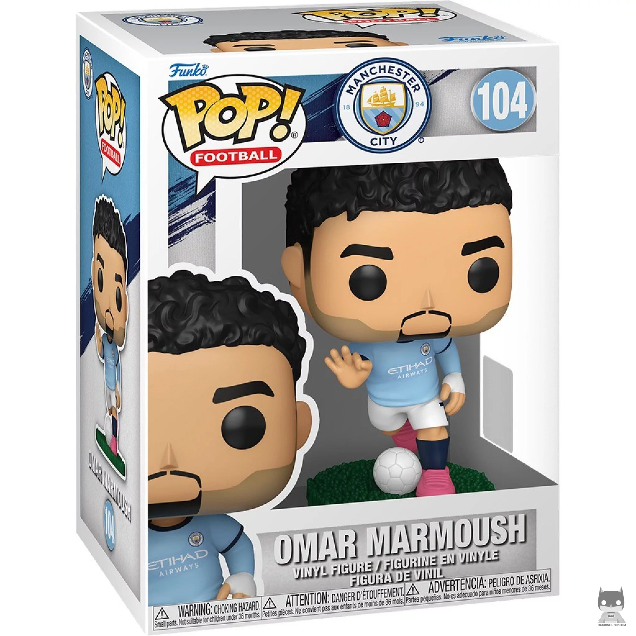 Omar Marmoush (Manchester City) Funko Pop! figure in its box