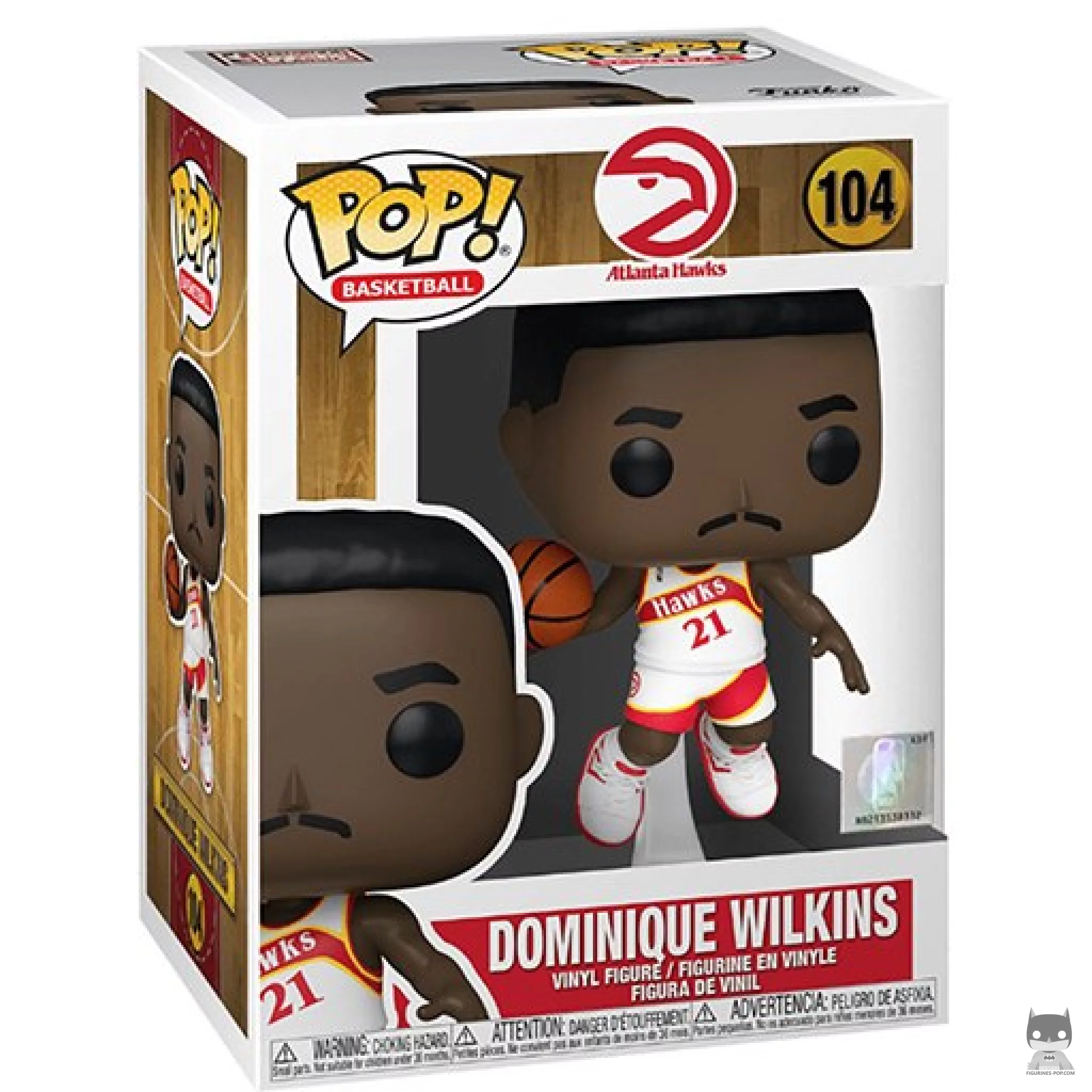 Dominique Wilkins Funko Pop! figure in its box