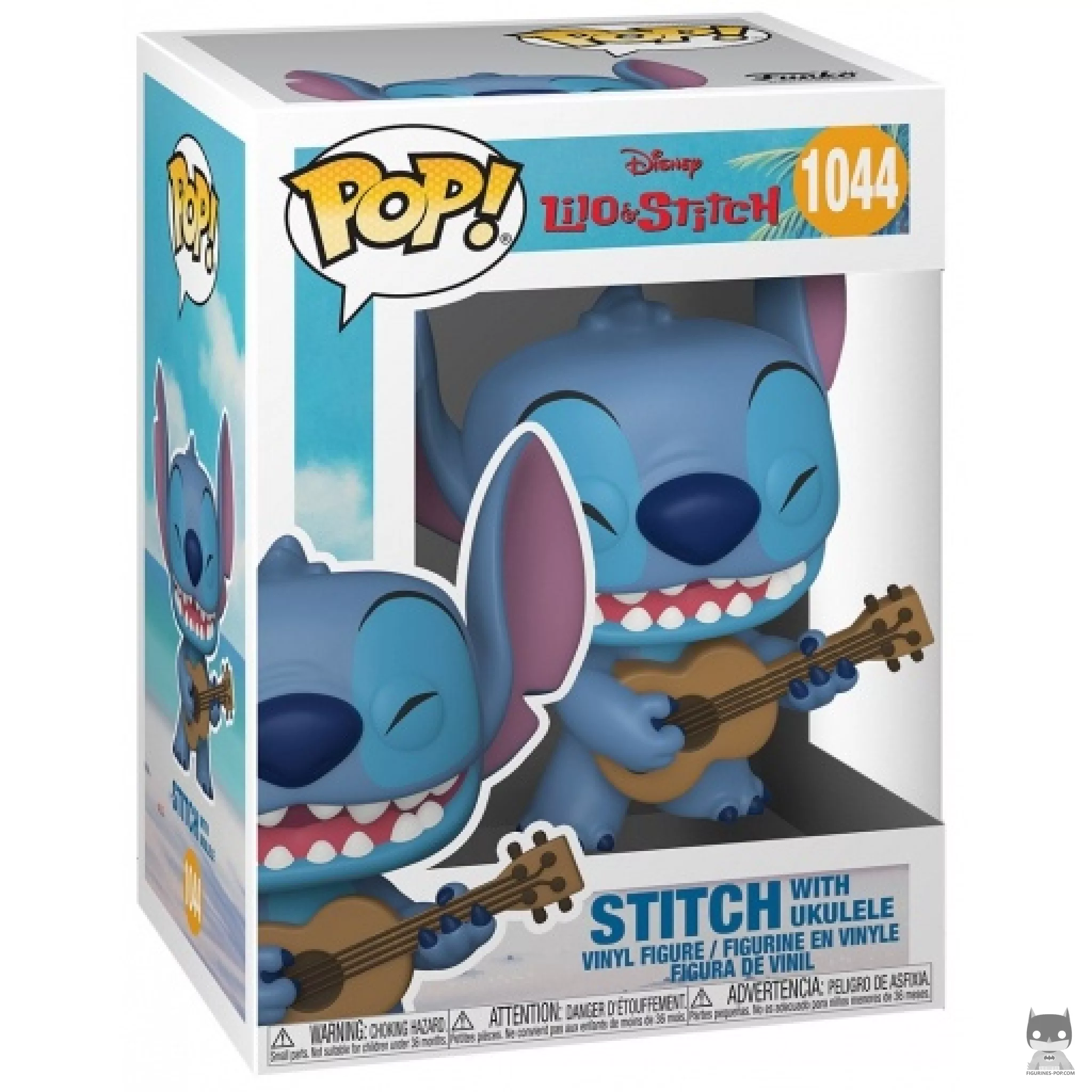 Stitch with Ukulele Funko Pop! figure in its box