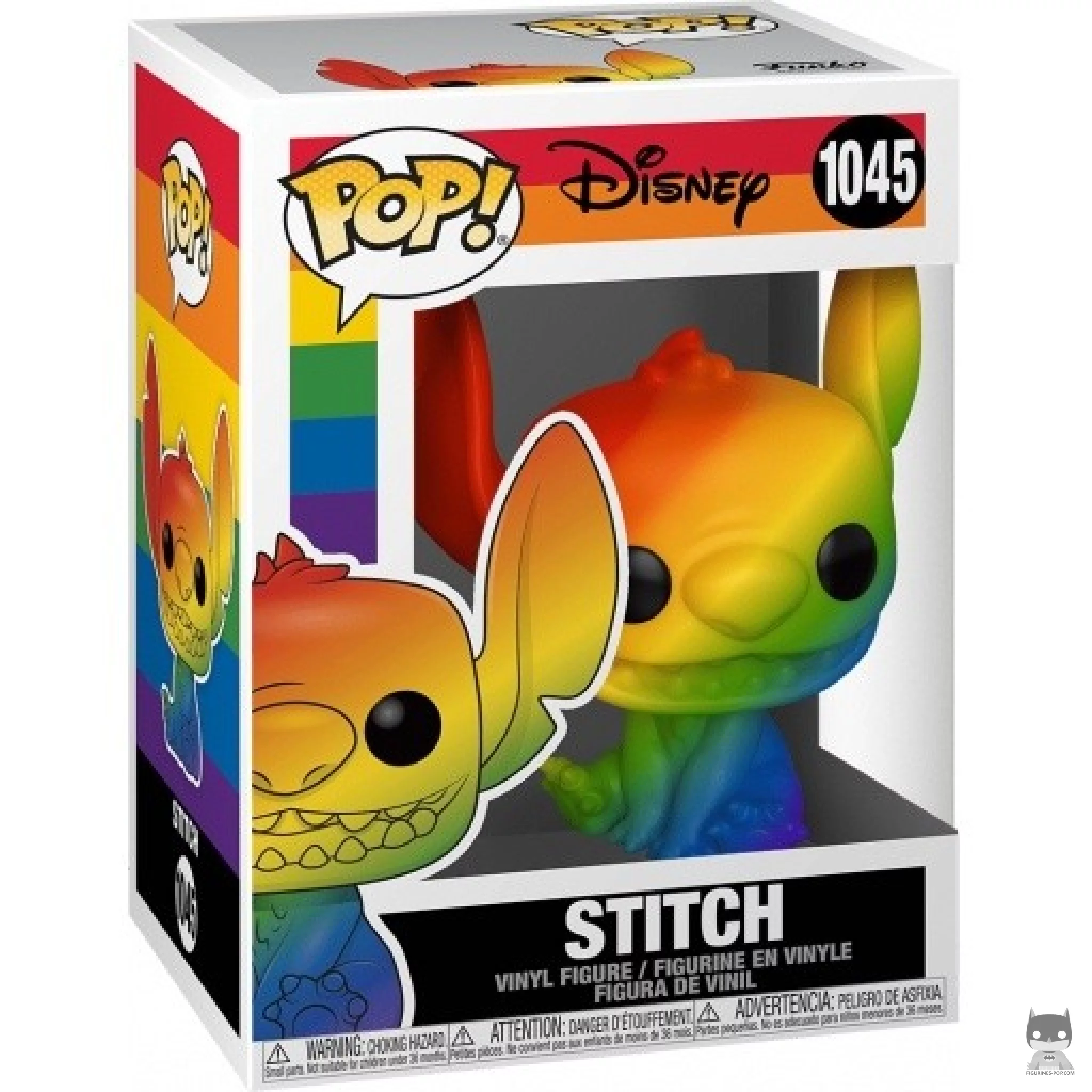 Smiling Stitch (Rainbow) Funko Pop! figure in its box