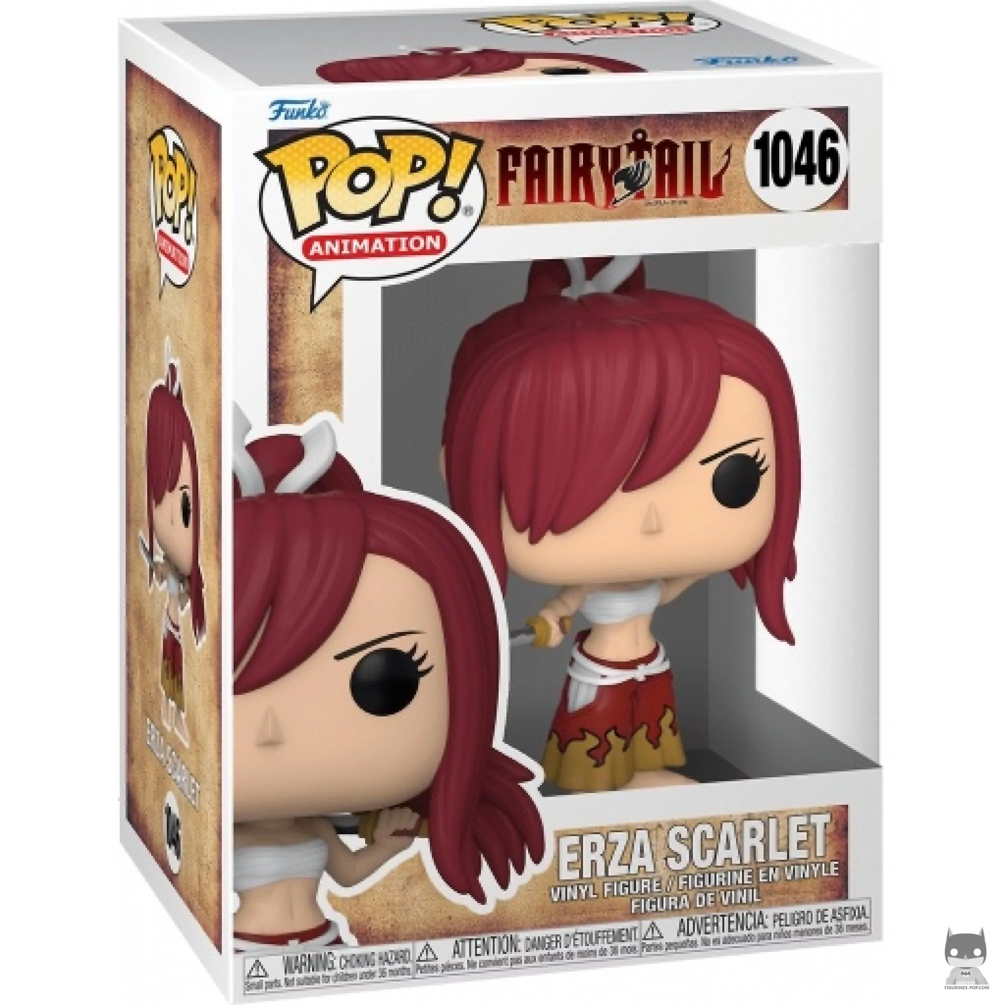 Erza Scarlet Funko Pop! figure in its box
