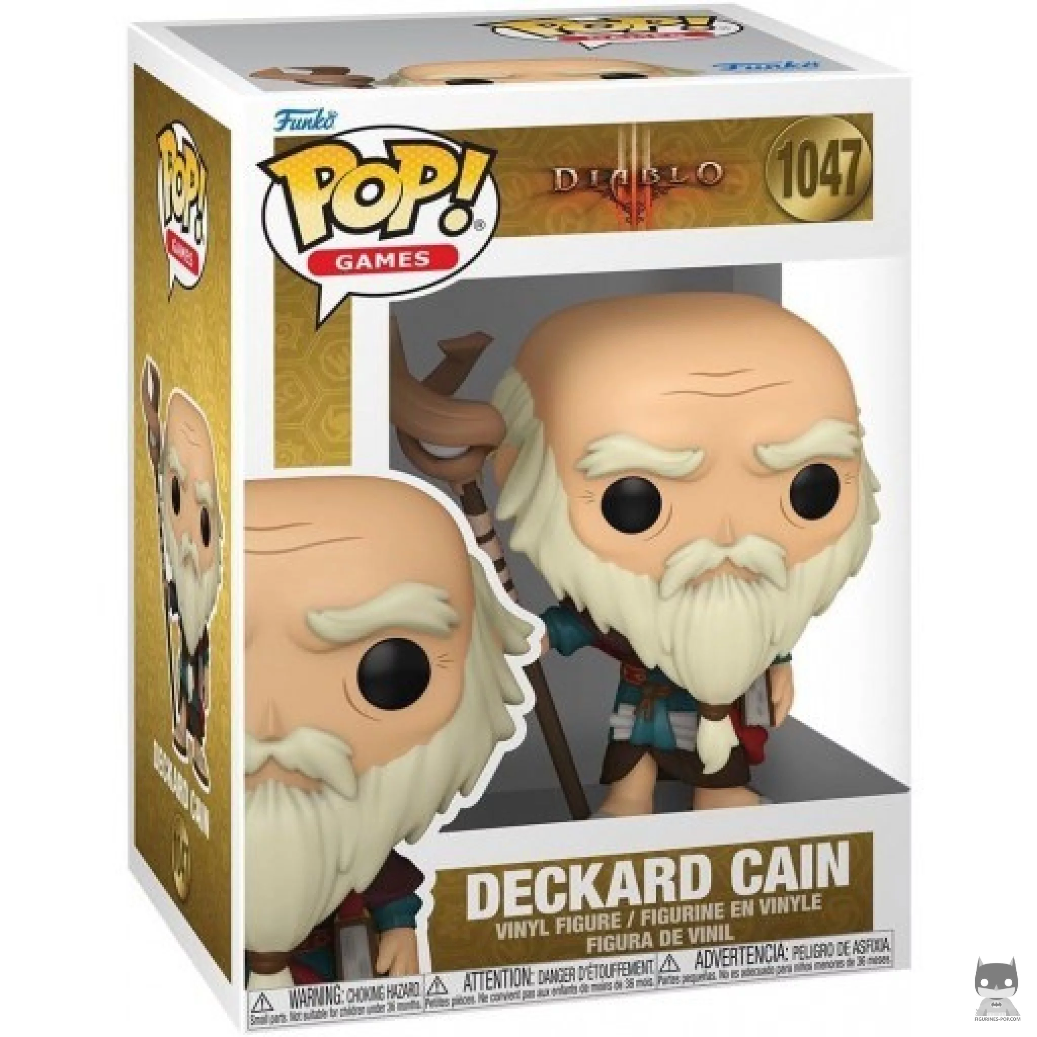 Deckard Cain Funko Pop! figure in its box