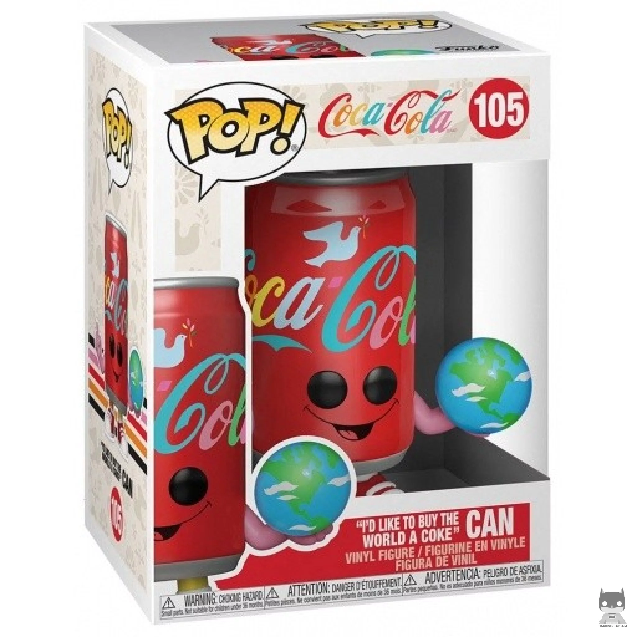 "I'd Like to Buy the World a Coke" Can Funko Pop! figure in its box