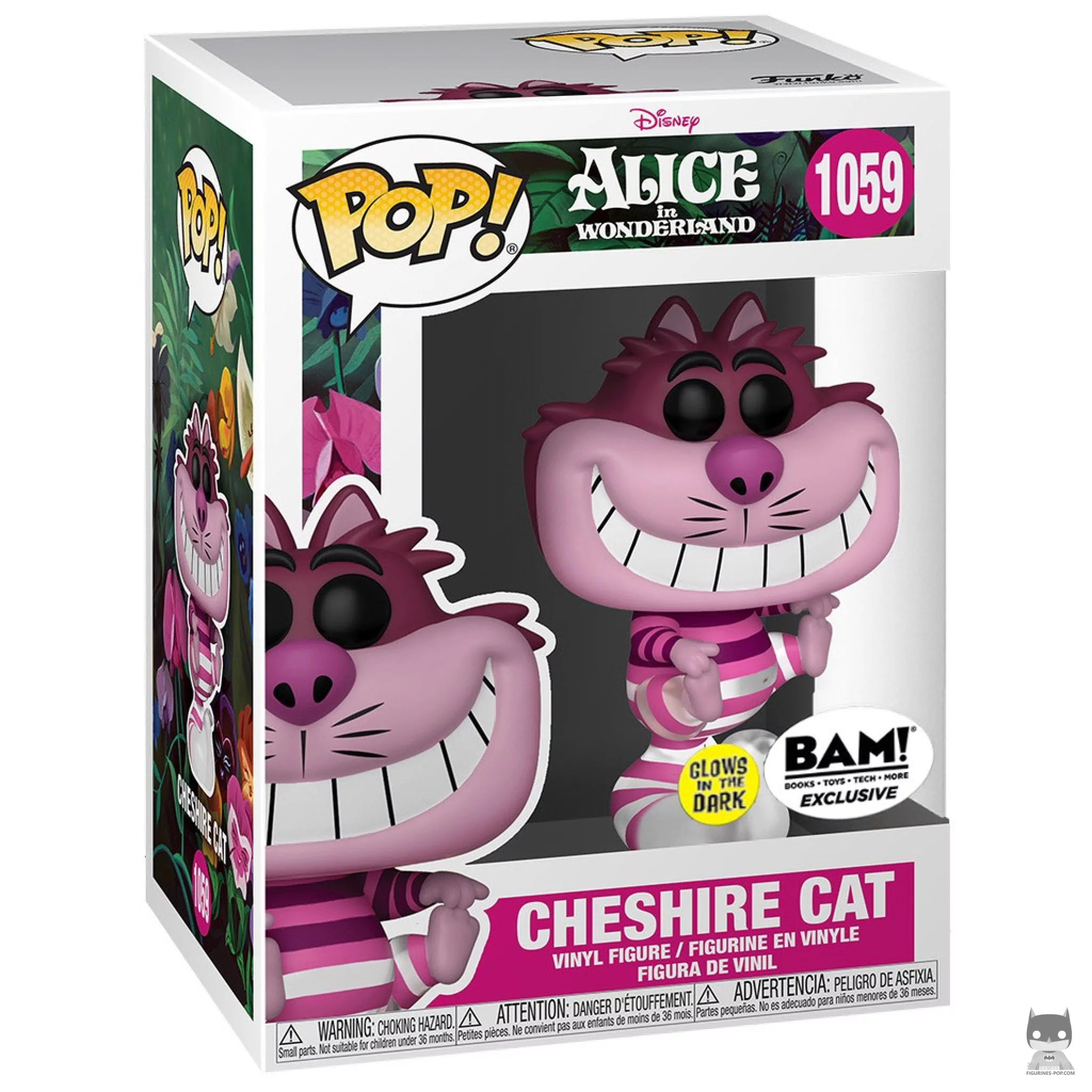 Chesire Cat (Glow in the Dark) Funko Pop! figure in its box