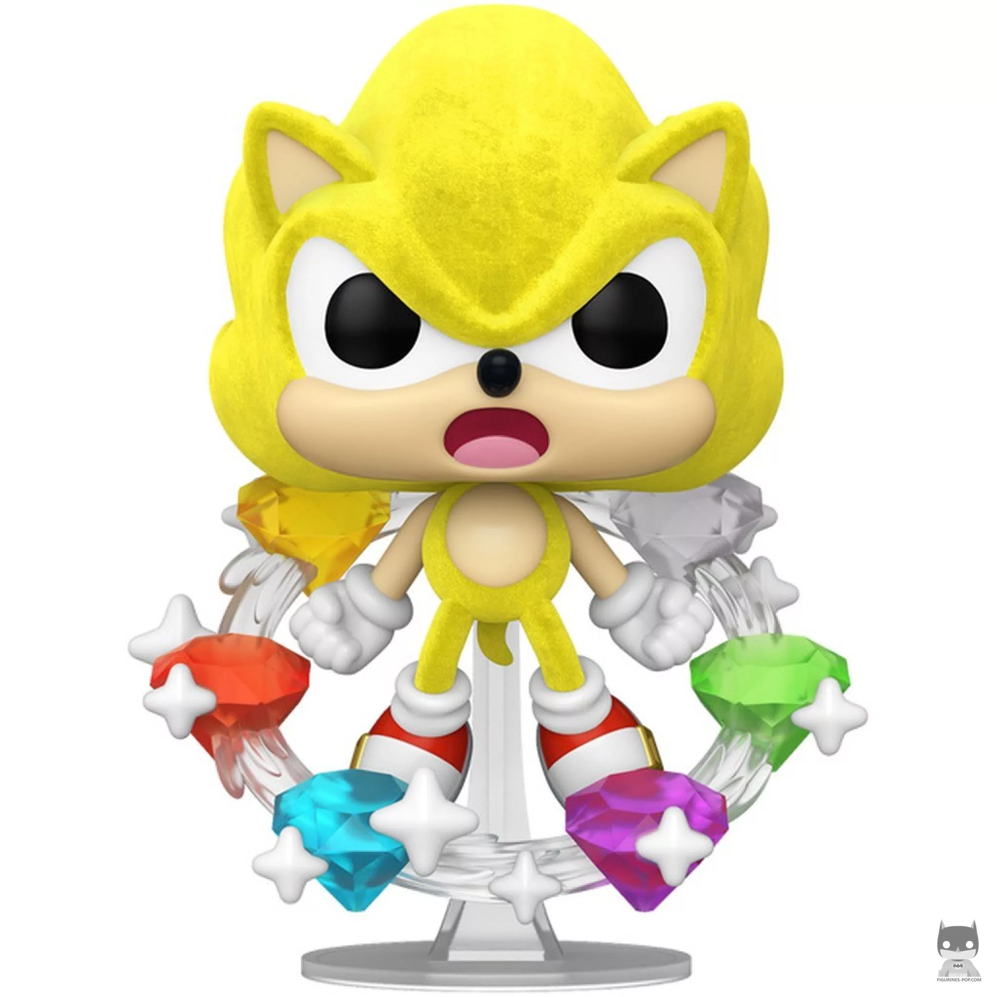Super Sonic with Emeralds (Flocked) Funko Pop! figure (Sonic The Hedgehog)