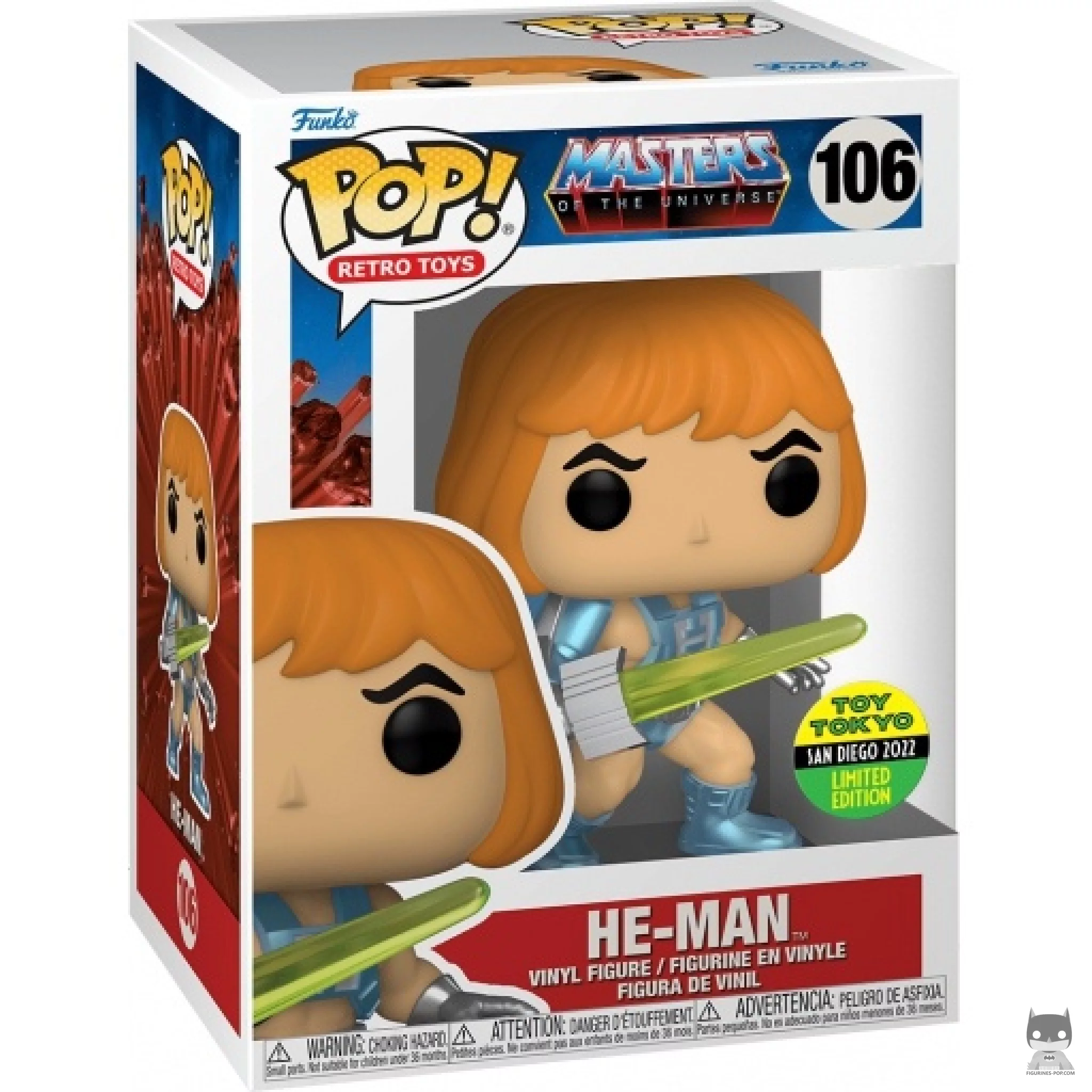 He-Man Funko Pop! figure in its box