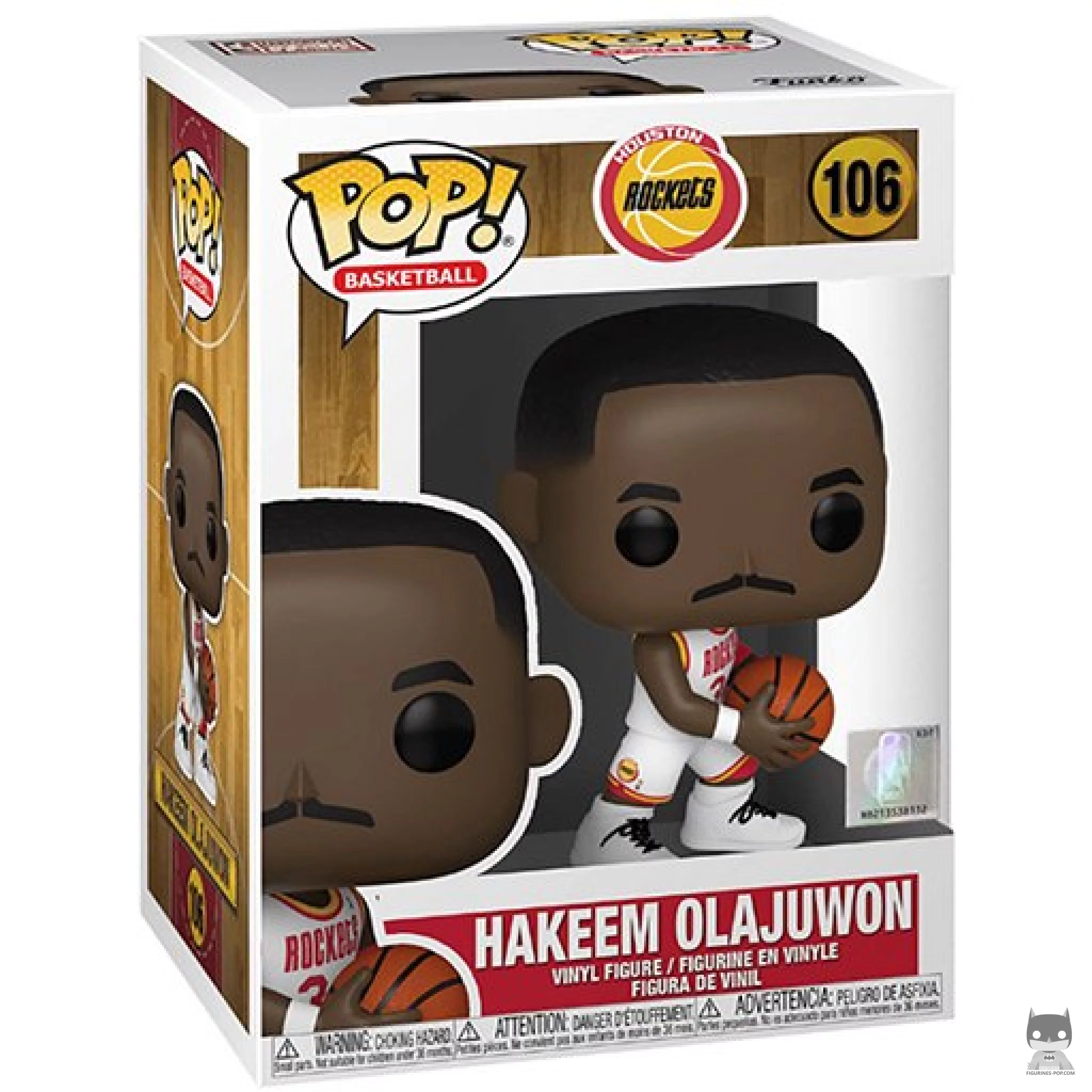 Hakeem Olajuwon Funko Pop! figure in its box