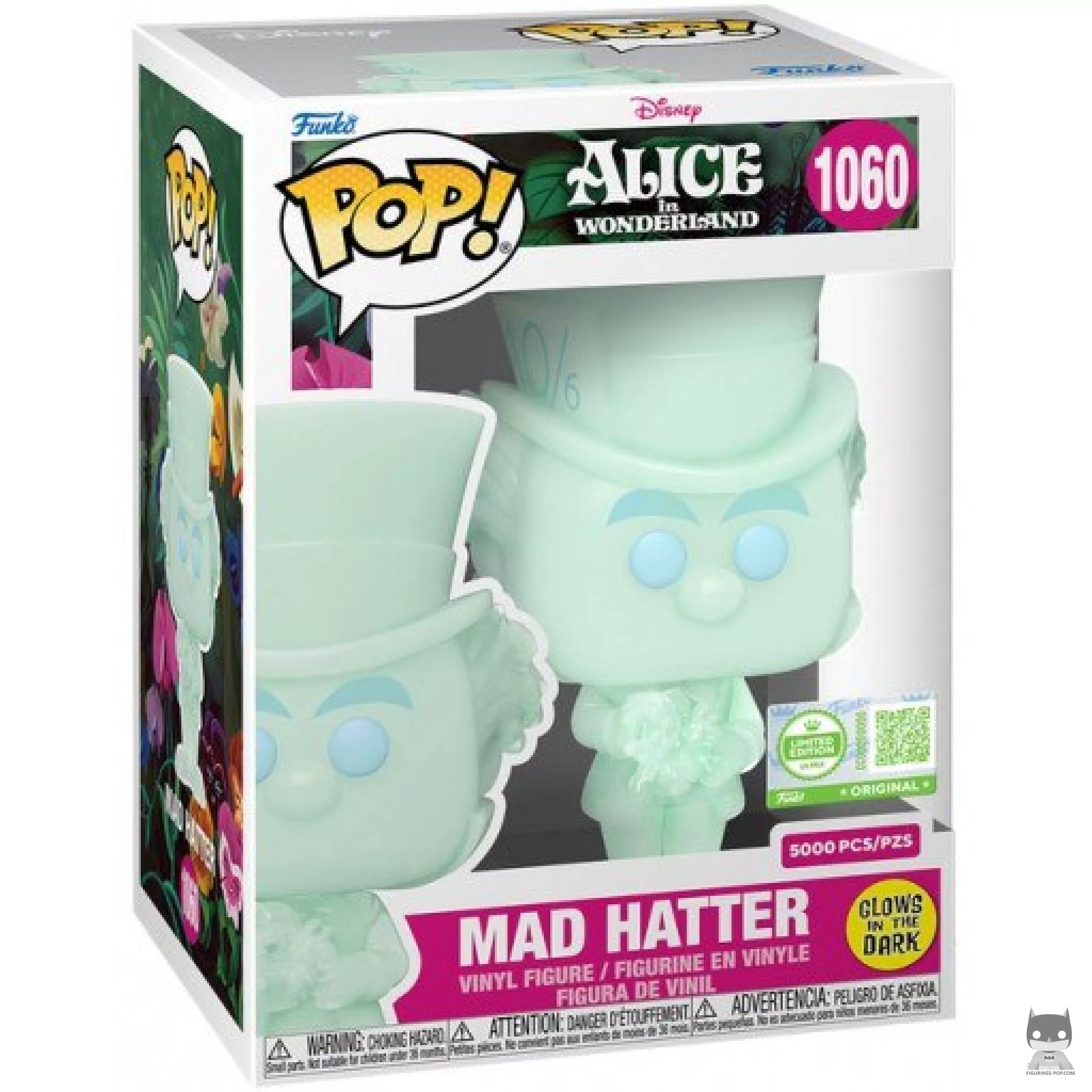 Mad Hatter (Glow in the Dark) Funko Pop! figure in its box