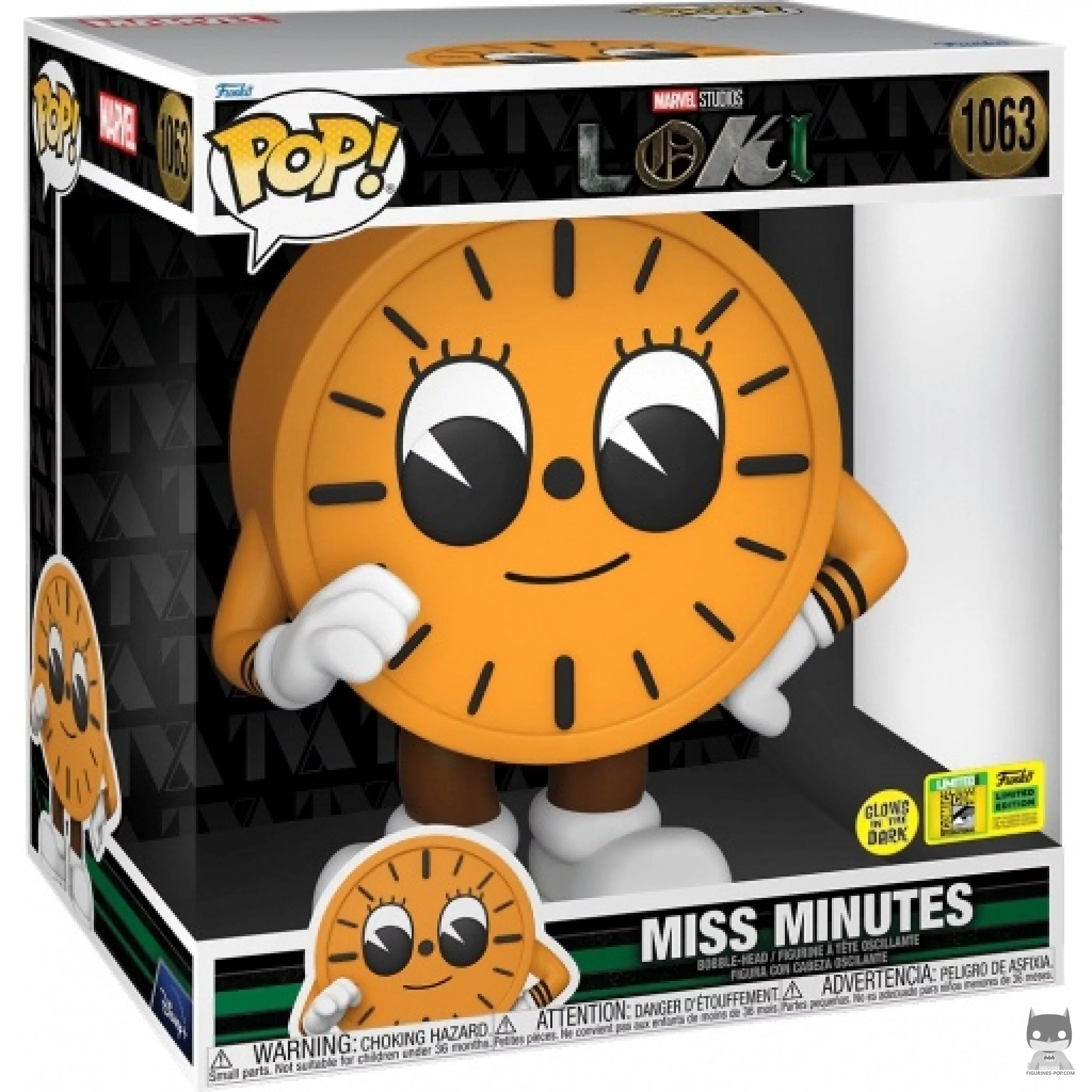 Miss Minutes (Supersized) Funko Pop! figure in its box