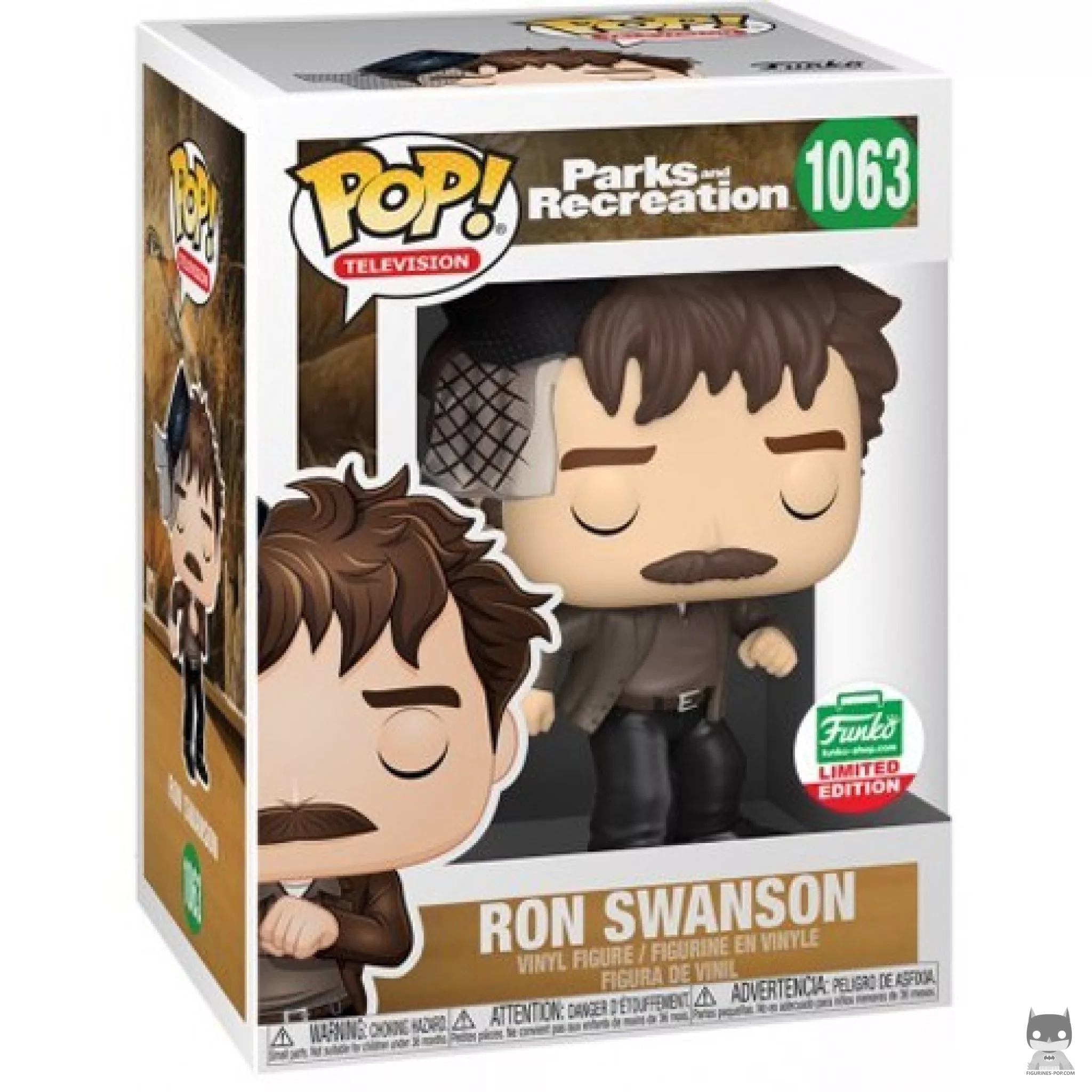 Ron Swanson Funko Pop! figure in its box