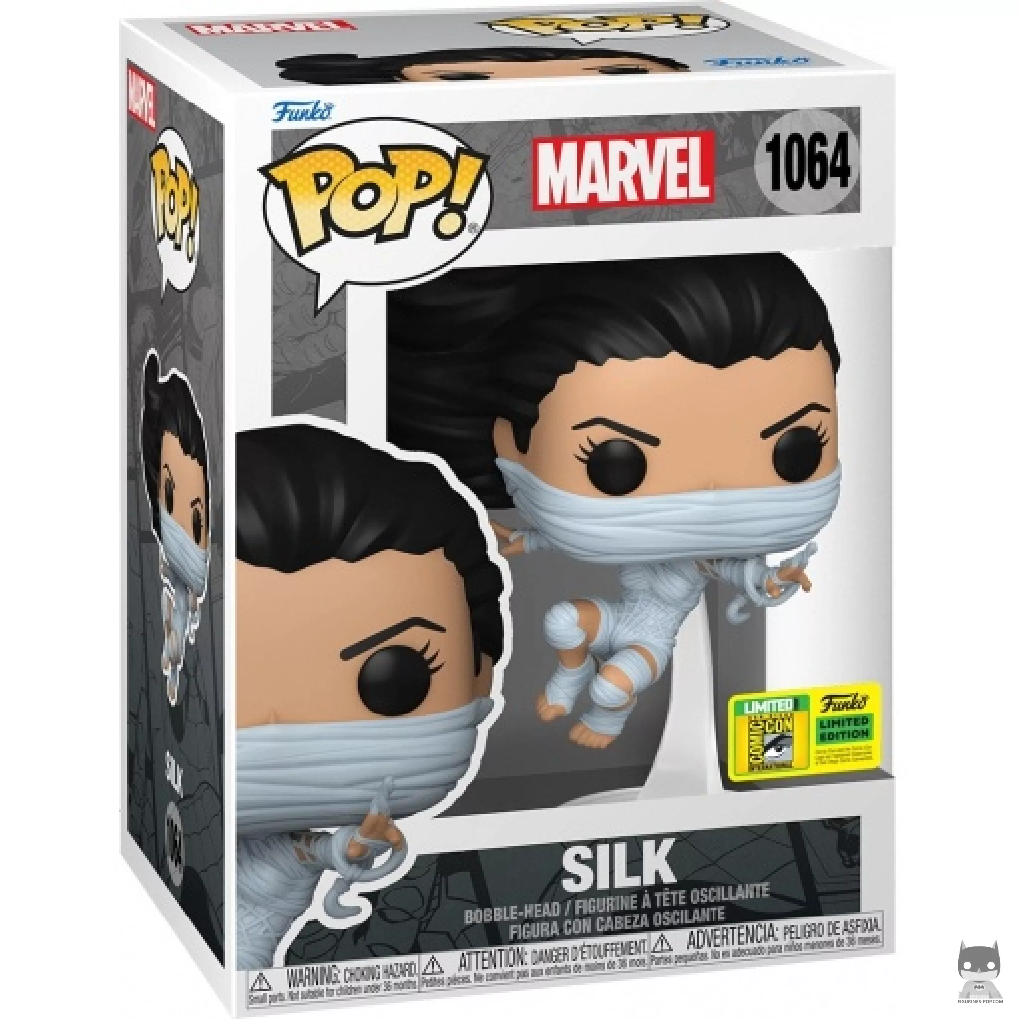 Silk Funko Pop! figure in its box