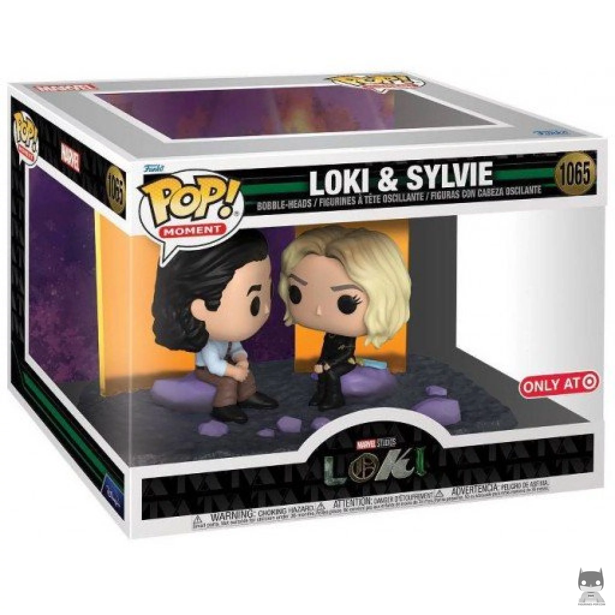 Loki & Sylvie Funko Pop! figure in its box