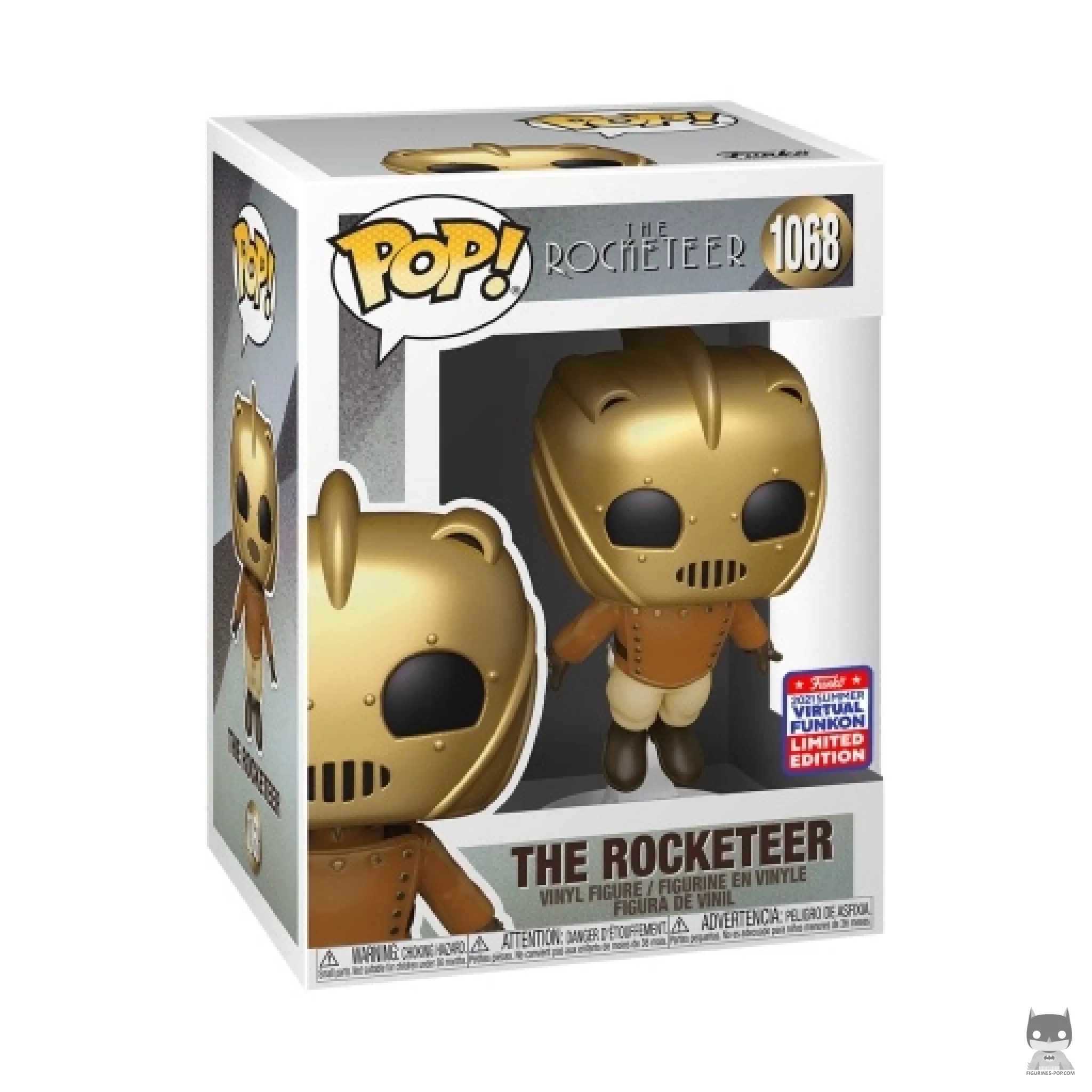 The Rocketeer Funko Pop! figure in its box