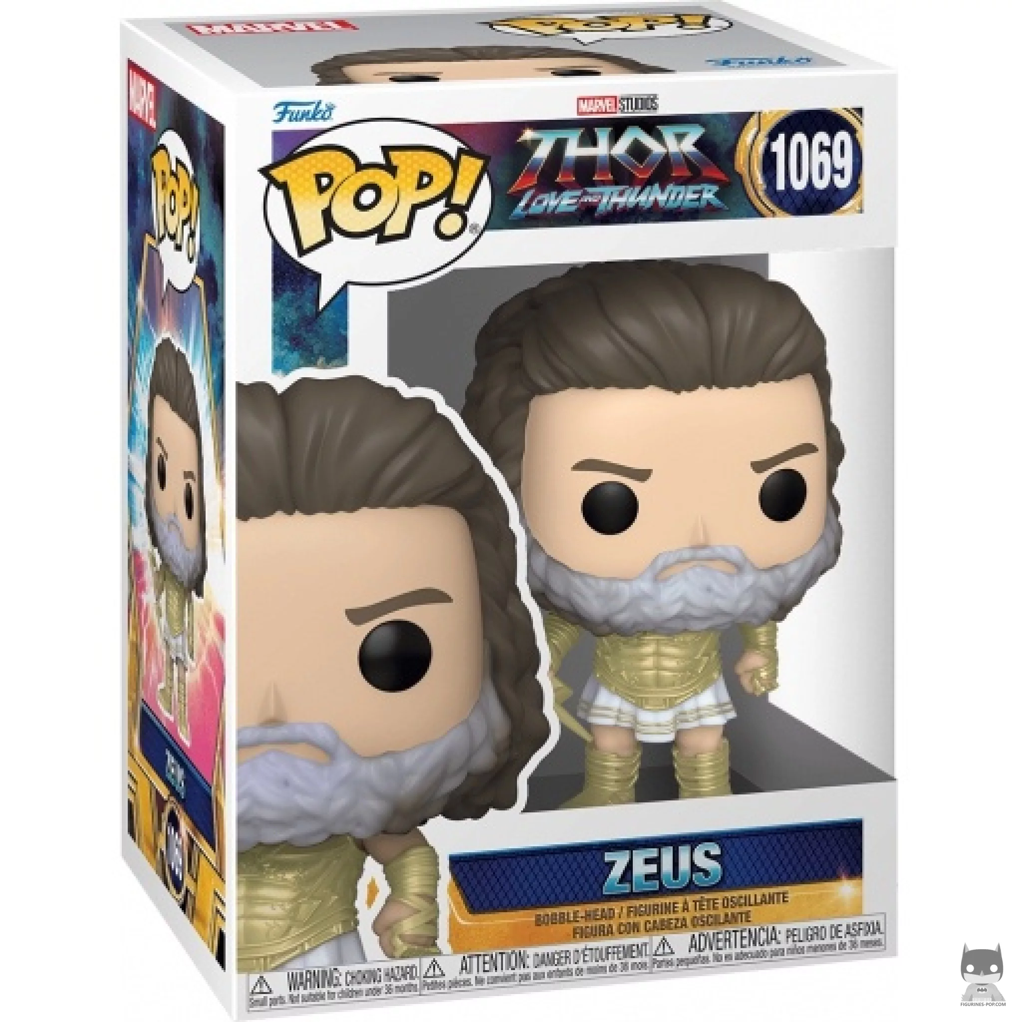 Zeus Funko Pop! figure in its box