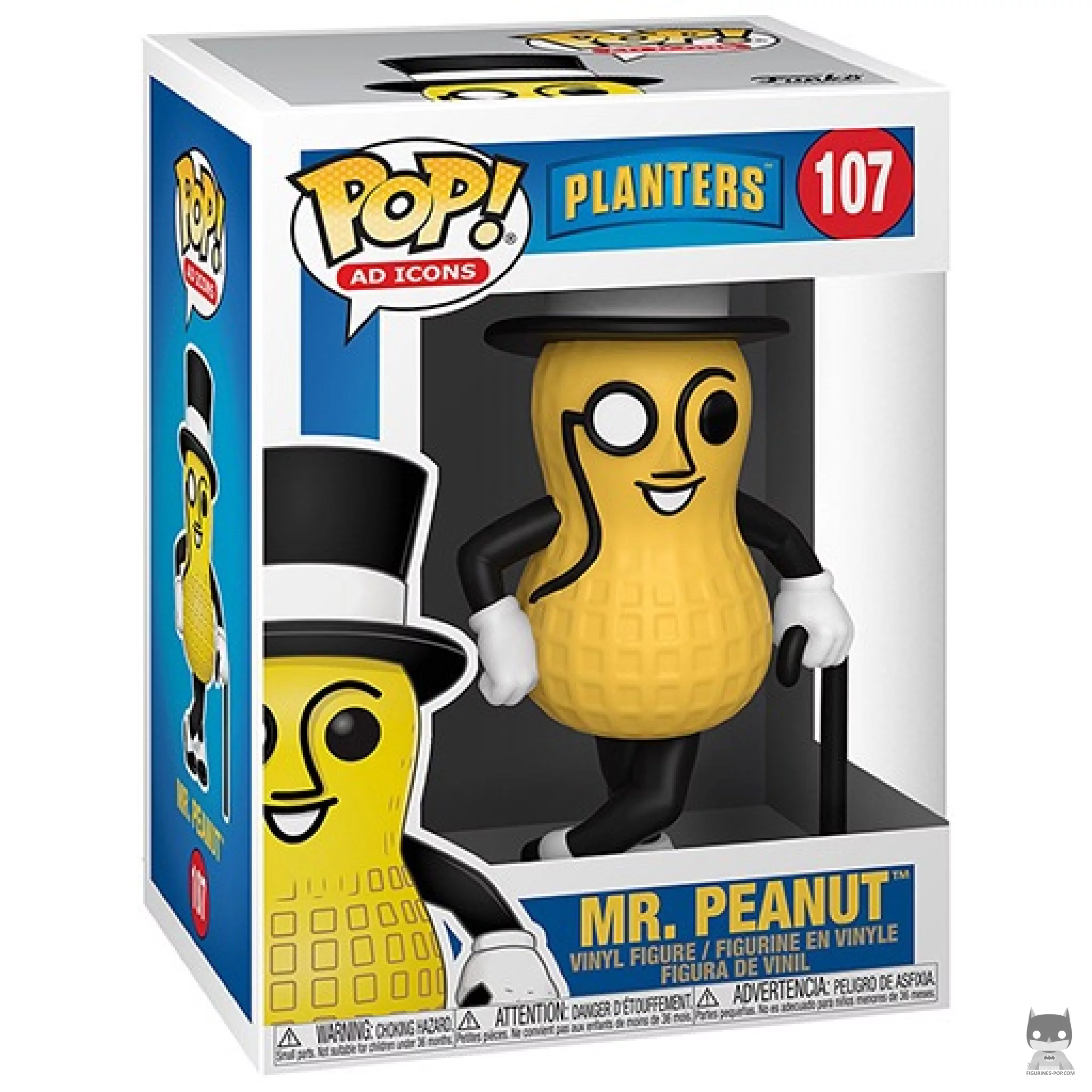 Mr. Peanut Funko Pop! figure in its box