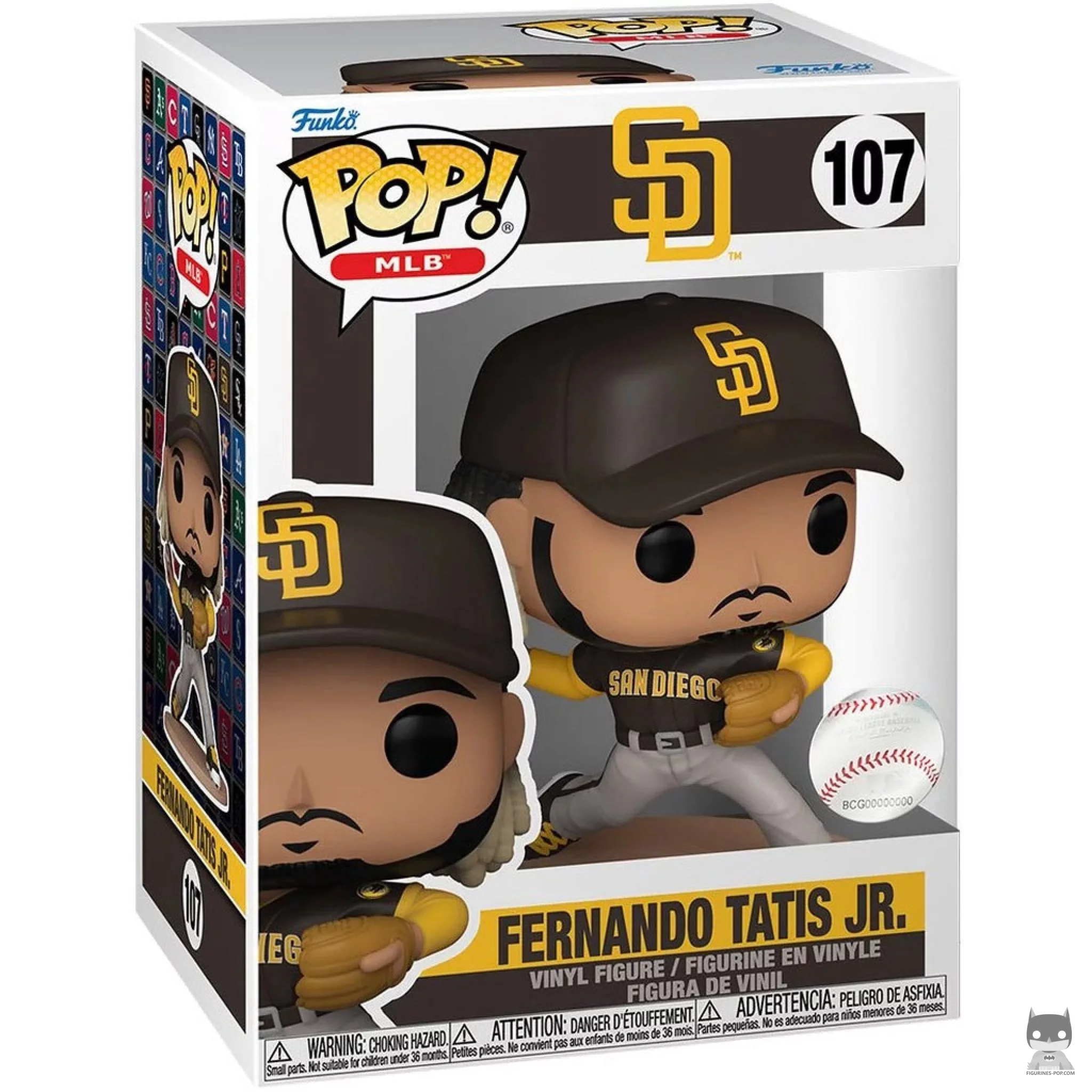 Fernando Tatís Jr. Funko Pop! figure in its box