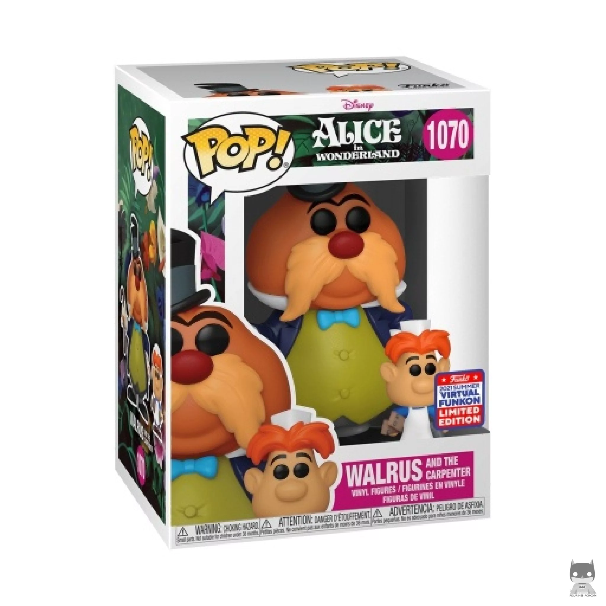 Walrus and the Carpenter Funko Pop! figure in its box