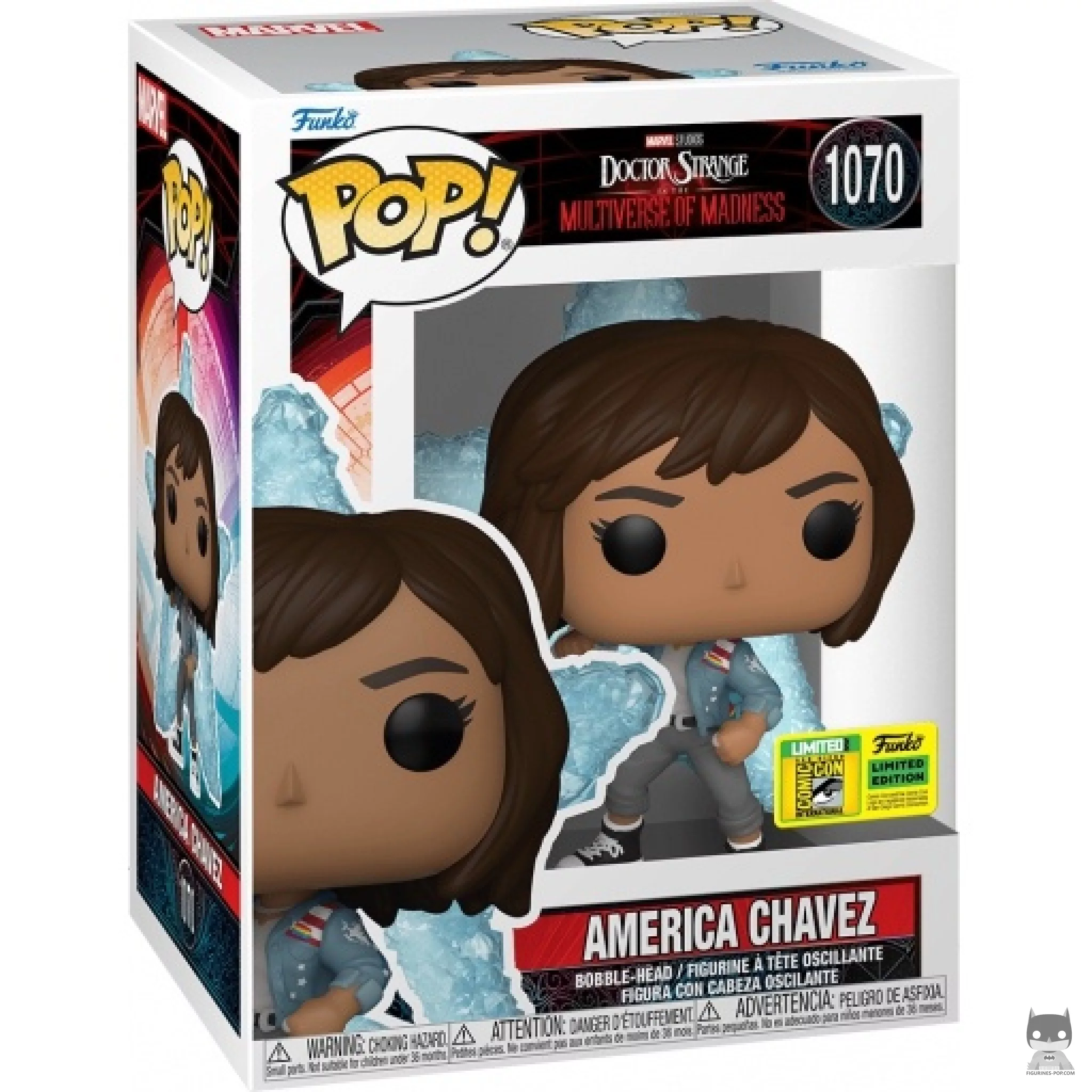 America Chavez Funko Pop! figure in its box