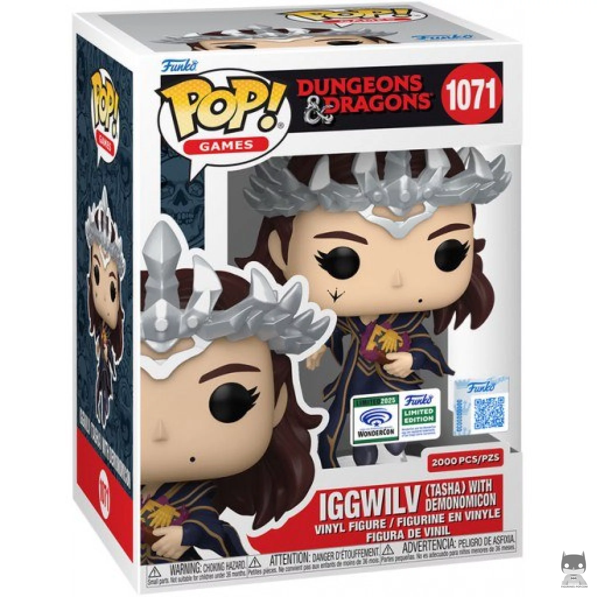Iggwilv (Tasha) with Demonomicon Funko Pop! figure in its box