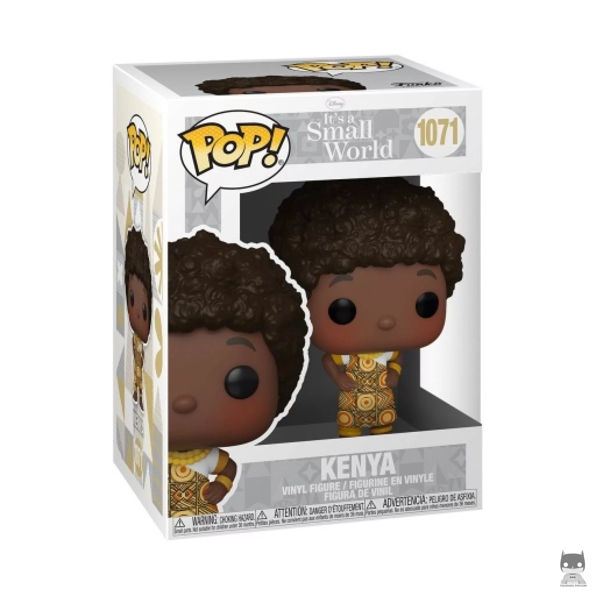 Kenya Funko Pop! figure in its box