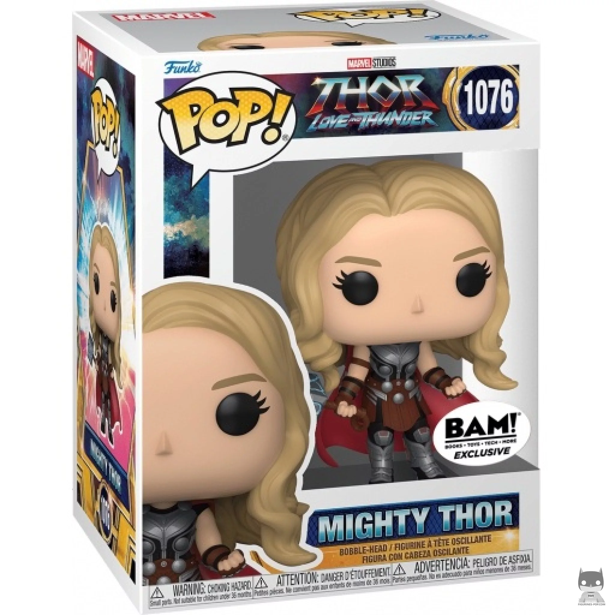 Mighty Thor (Metallic) Funko Pop! figure in its box