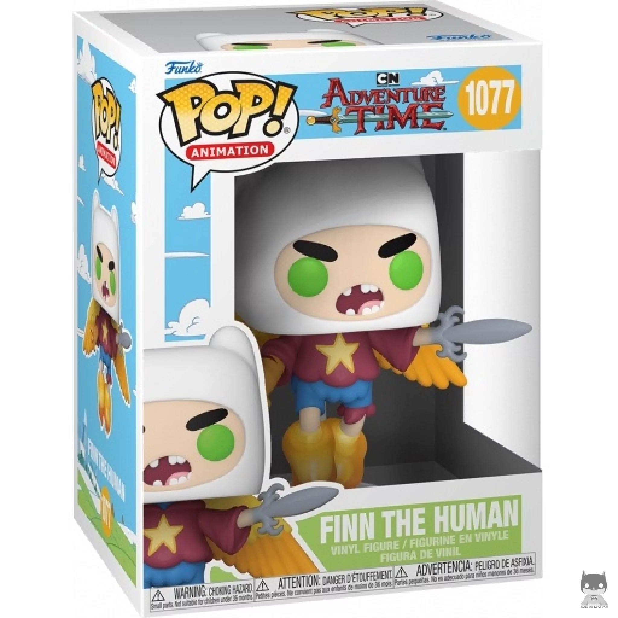 Finn the Human Funko Pop! figure in its box